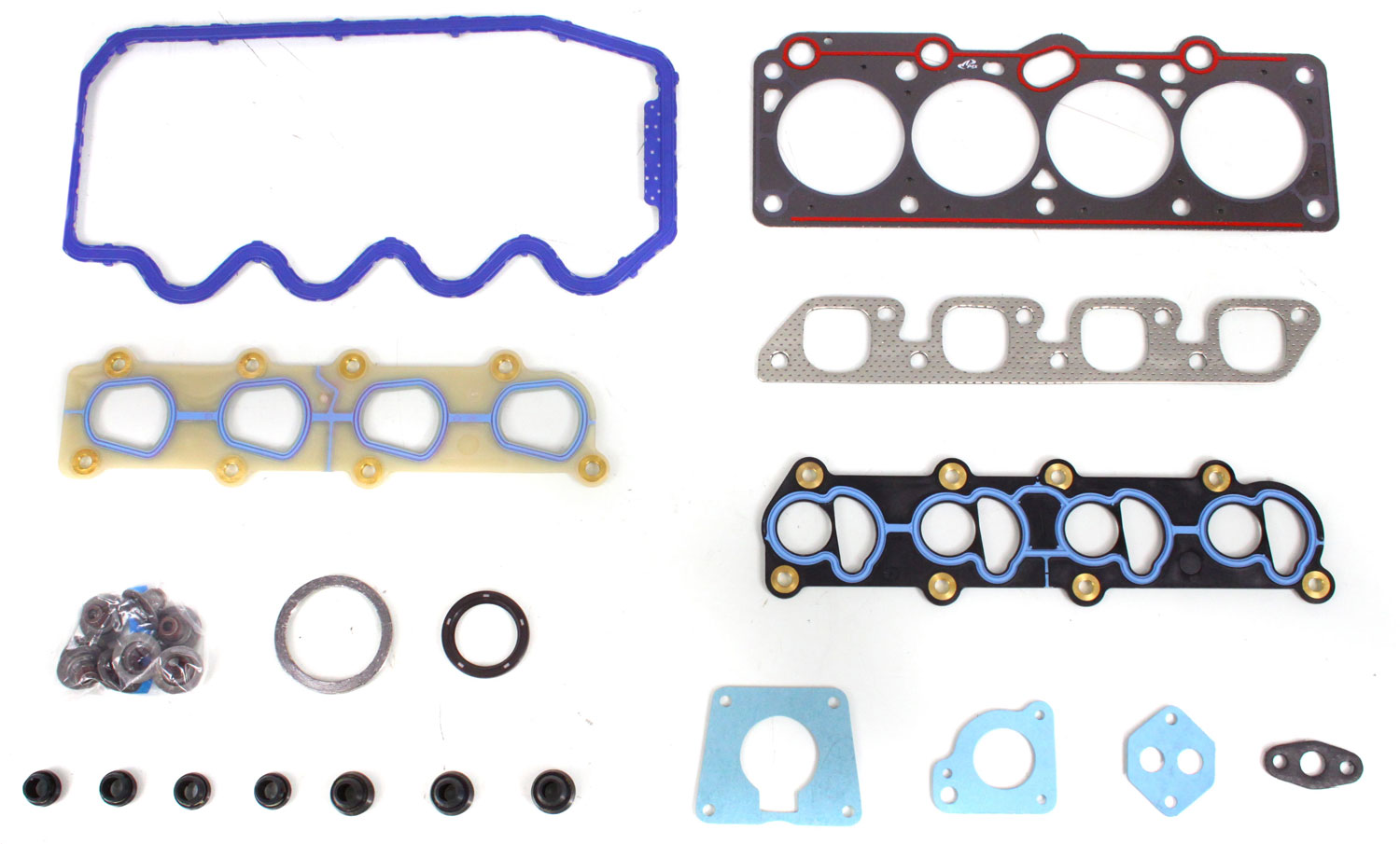 AM ESCORT 97-99 HEAD GASKET SET Multi Layered Steel w PermaDry Molded Rubber Valve Cover SKU REPF962502