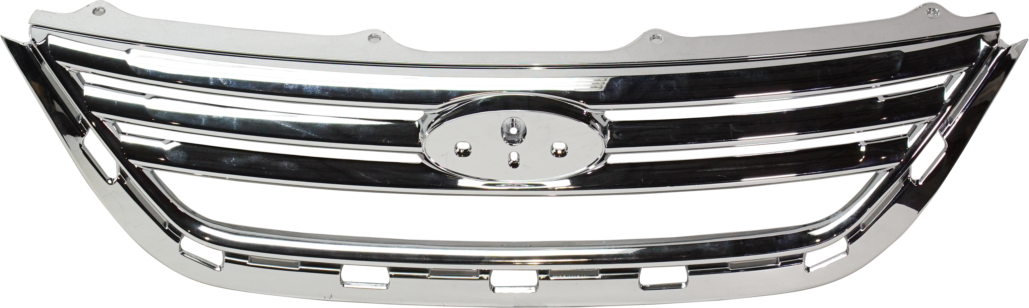 AM FIESTA 11-13 GRILLE Chrome Shell and Insert Sedan CAPA SKU REPFD070127Q Partslink FO1200532C OEM AE8Z8200AA