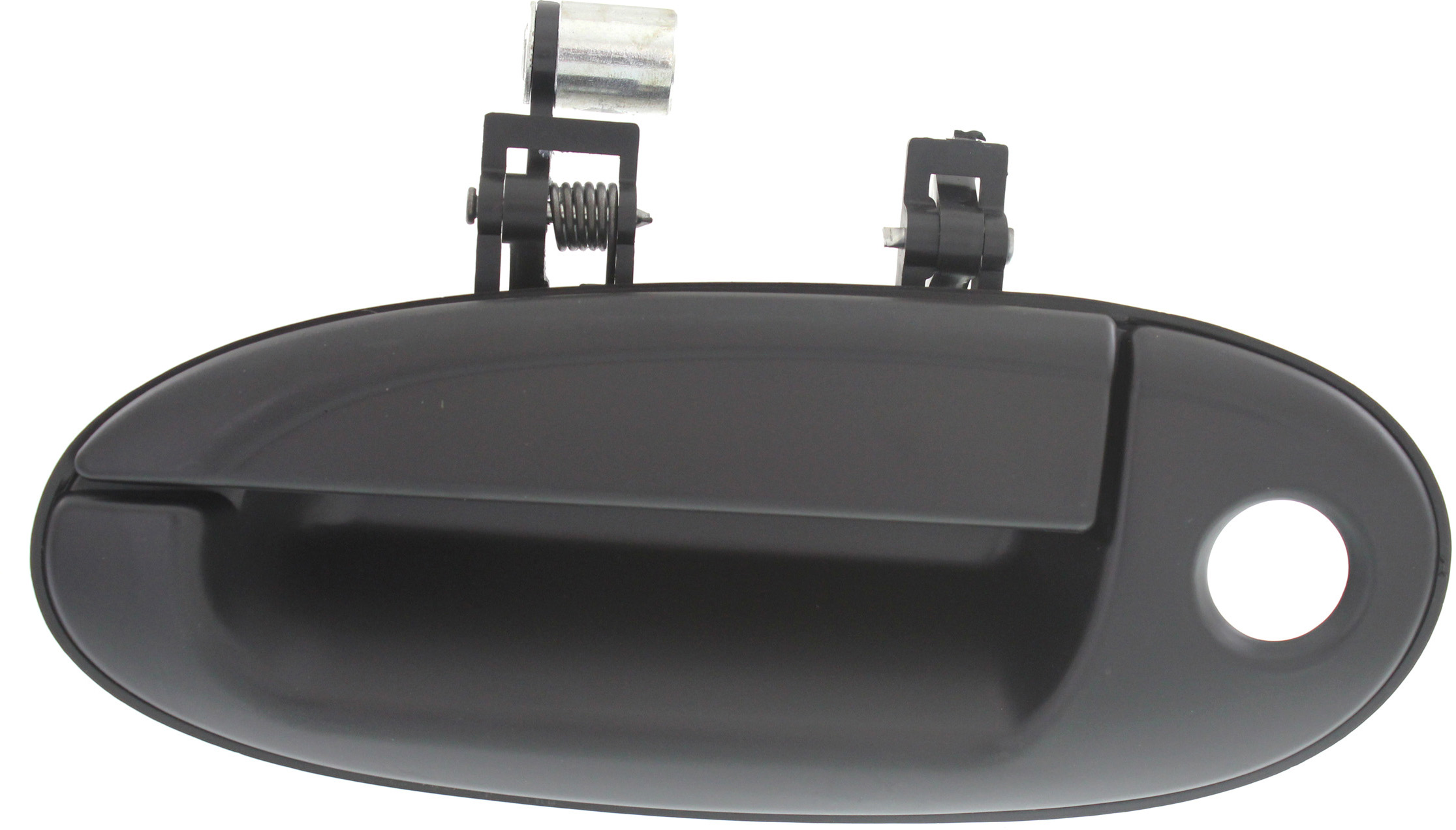 AM TAURUS SABLE 96-02 FRONT EXTERIOR DOOR HANDLE LH Smooth Black Plastic w Keyhole w o Keypad Hole SKU REPFD462110 OEM XF1Z5422405AAE H YF1Z5422105