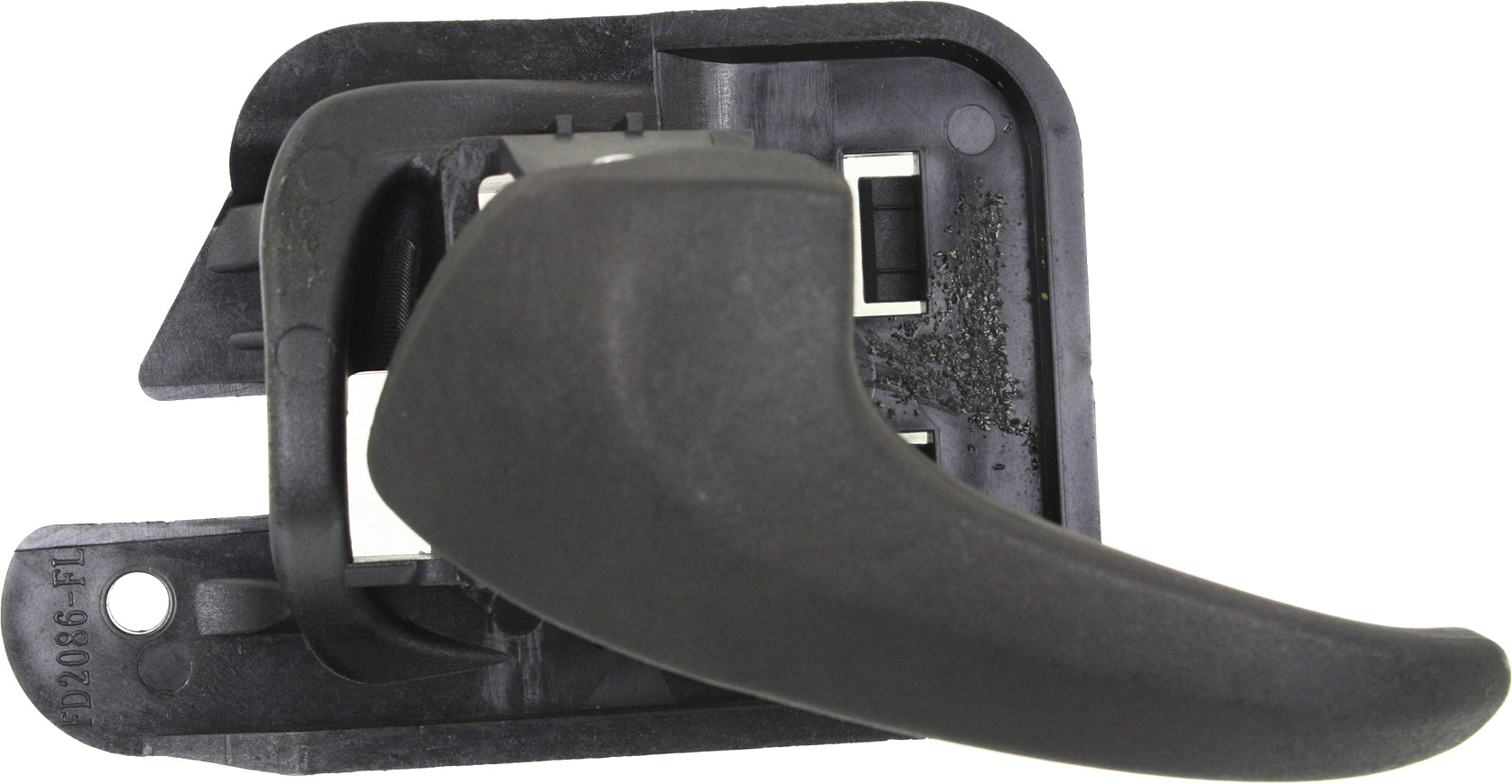 AM MUSTANG 94-04 FRONT INTERIOR DOOR HANDLE LH Textured Black Plastic SKU REPFD462126 OEM XR3Z6321819AAC