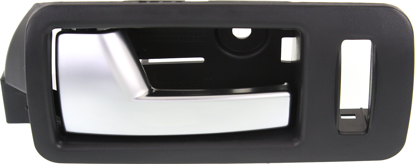 AM MUSTANG 05-14 FRONT INTERIOR DOOR HANDLE LH Silver Lever + Black Housing Plastic SKU REPFD462130 OEM AR3Z6322601CC 5R3Z6322601AAC