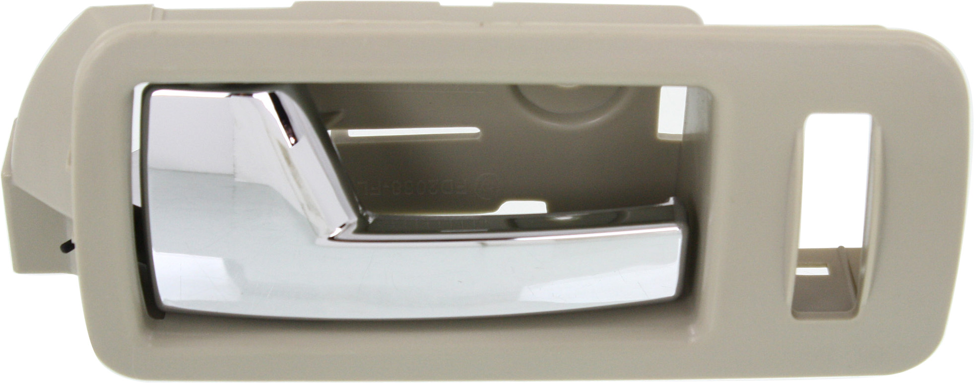 AM MUSTANG 05-14 FRONT INTERIOR DOOR HANDLE LH Chrome Lever + Beige Housing Stone Plastic SKU REPFD462132 OEM AR3Z6322601DA