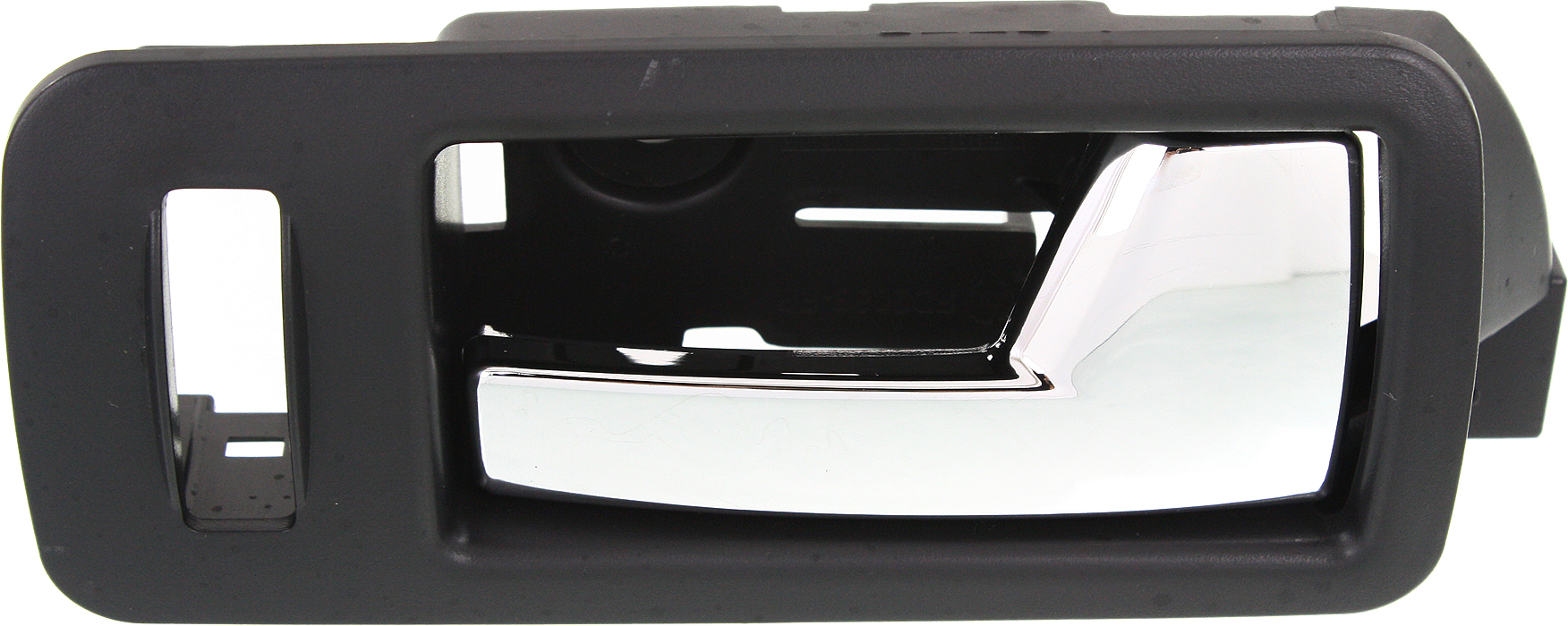 AM MUSTANG 05-14 FRONT INTERIOR DOOR HANDLE RH Chrome Lever + Black Housing Black Saddle Plastic SKU REPFD462133 OEM AR3Z6322600DB