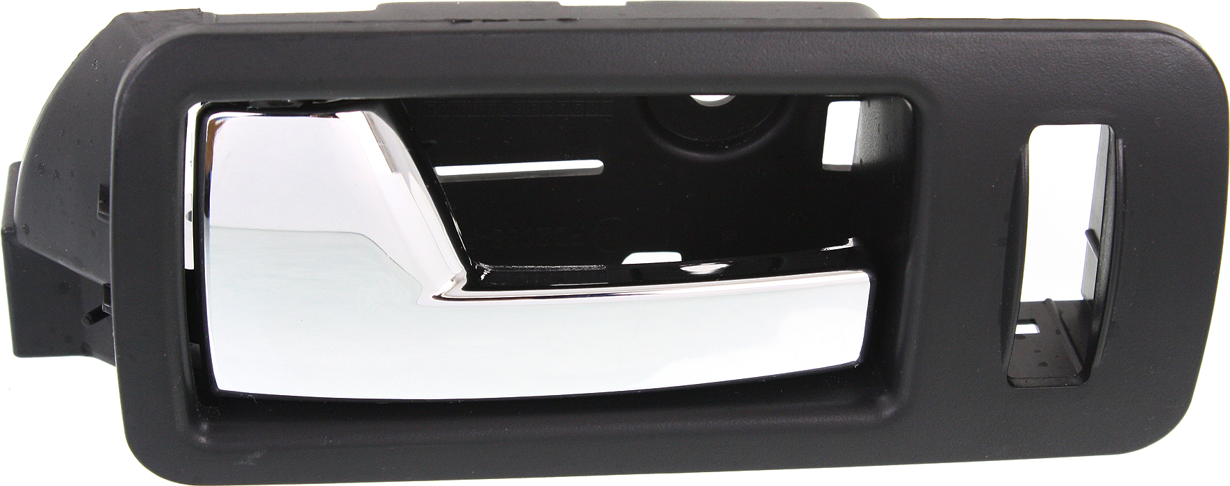 AM MUSTANG 05-14 FRONT INTERIOR DOOR HANDLE LH Chrome Lever + Black Housing Black Saddle Plastic SKU REPFD462134 OEM AR3Z6322601DB