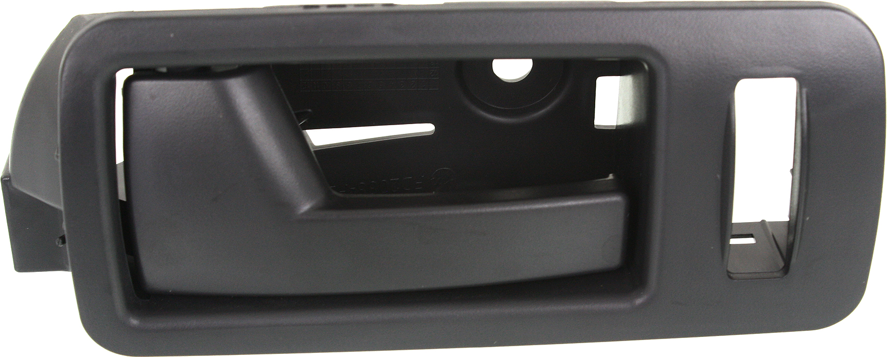 AM MUSTANG 05-14 FRONT INTERIOR DOOR HANDLE LH Black Lever + Black Housing Plastic SKU REPFD462136 Partslink FO1352142 OEM AR3Z6322601EB 5R3Z6322601BAC