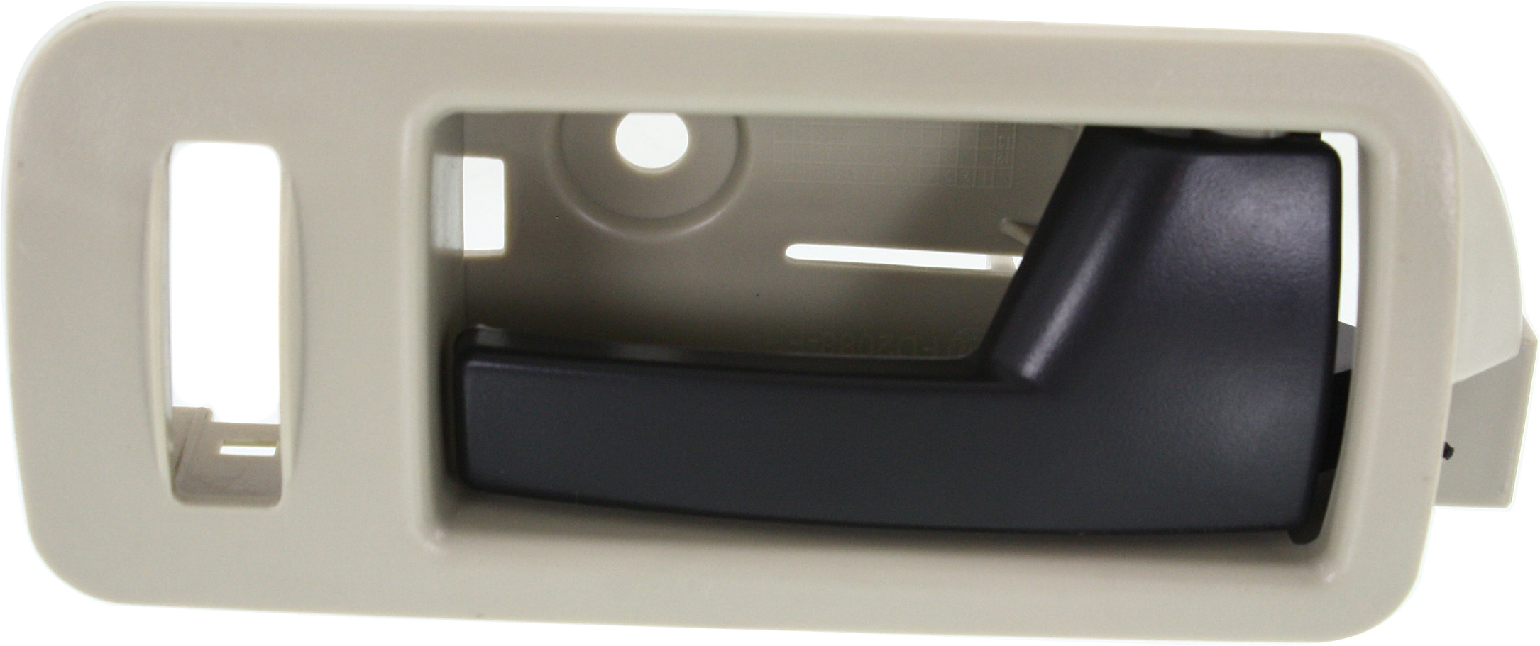 AM MUSTANG 05-14 FRONT INTERIOR DOOR HANDLE RH Black Lever + Beige Housing Stone Plastic SKU REPFD462137 OEM AR3Z6322600EA