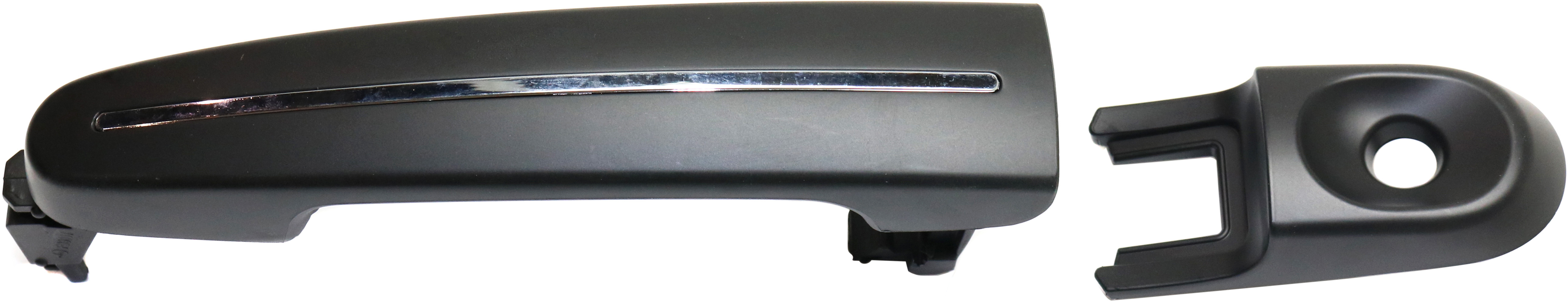AM MKS 09-16 TAURUS 10-12 MKT 10-17 FRONT EXTERIOR DOOR HANDLE LH Primd Blk w Chrme Insrt w Hole w o Push Button Start SKU REPFD462188 OEM 8A5Z5422404AAPTM 8A5Z54218A14A