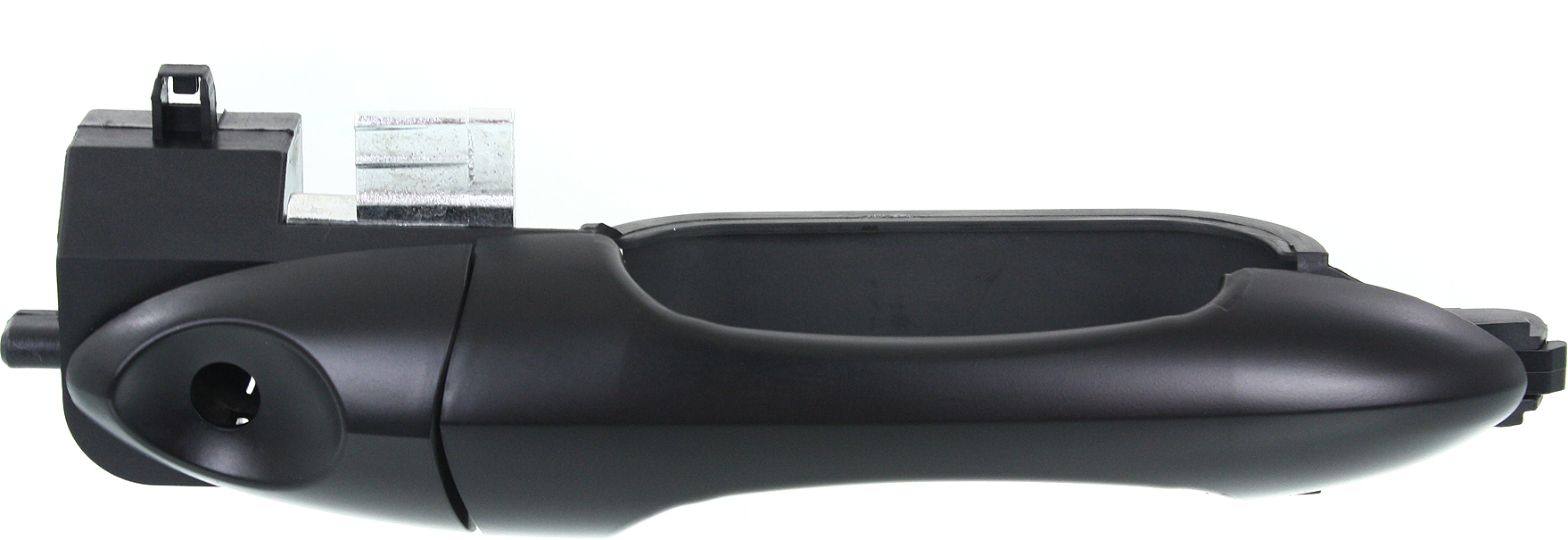 AM FOCUS 00-07 FRONT EXTERIOR DOOR HANDLE RH Smooth Black Handle+Cover+Pad+Base w Keyhole Plastic SKU REPFD462191 OEM 2T2Z7822404BAPTM YS8Z7822404BH