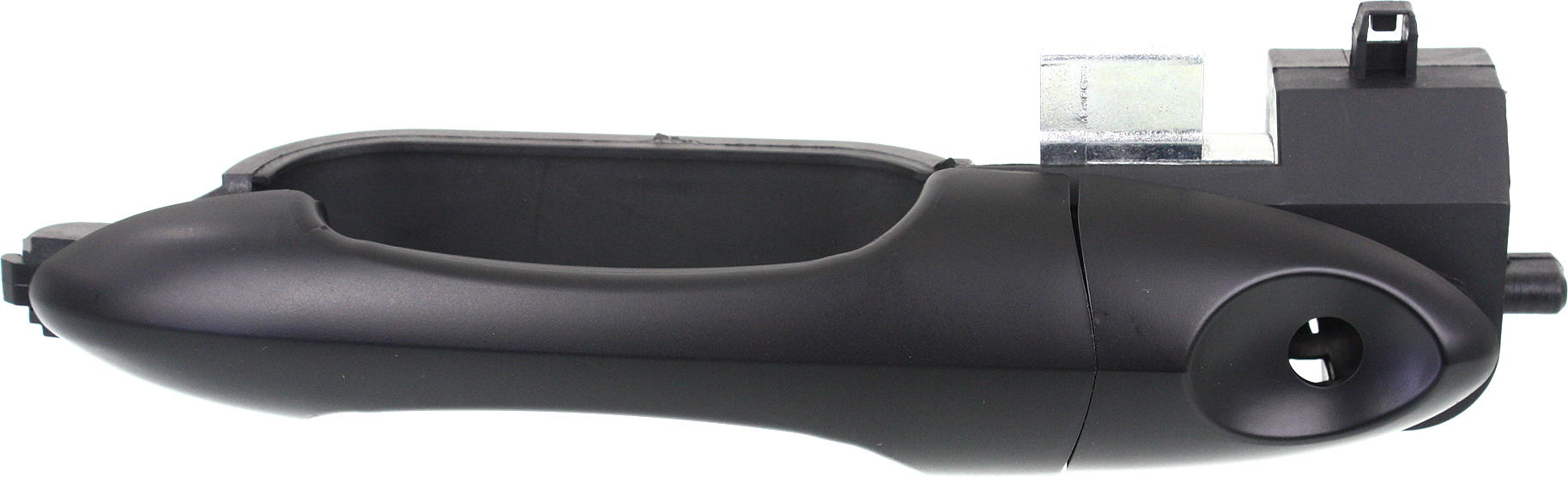 AM FOCUS 00-07 FRONT EXTERIOR DOOR HANDLE LH Smooth Black Handle+Cover+Pad+Base w Keyhole Plastic SKU REPFD462192 OEM 2T2Z7822404BAPTM YS8Z7822404BH