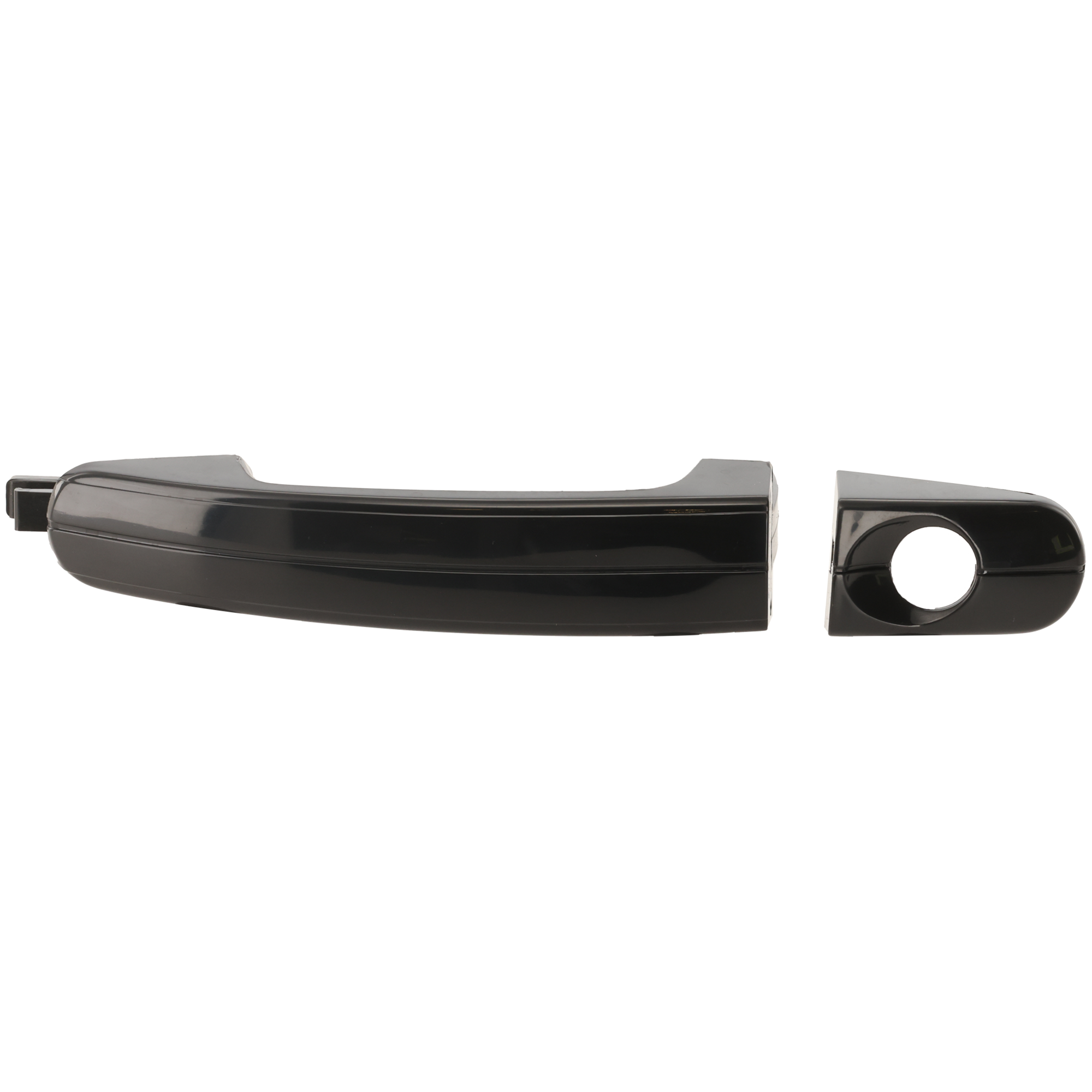 AM FOCUS 12-14 ESCAPE 13-17 FRONT EXTERIOR DOOR HANDLE LH Smooth Black w Keyhole Plastic SKU REPFD462196 OEM 1323272-1323268