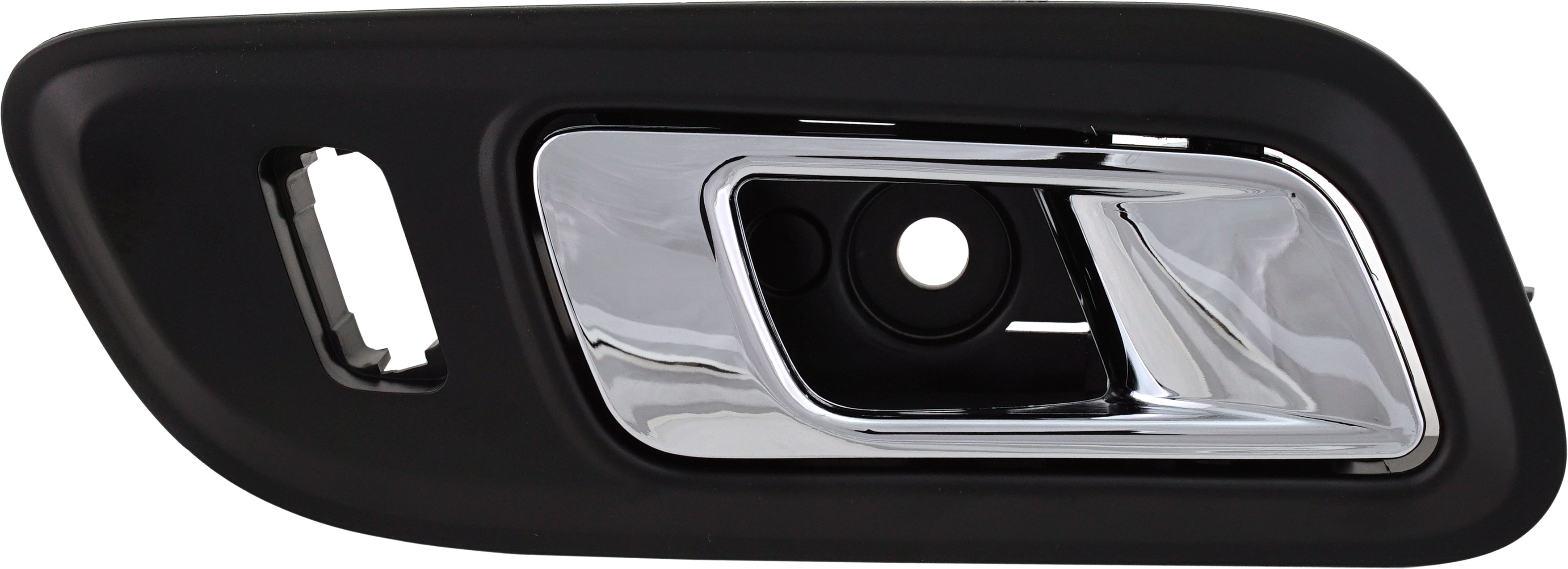 AM TAURUS 13-19 FRONT INTERIOR DOOR HANDLE RH Chrome Black w Hole w o Power Switch SKU REPFD462315 OEM DG1Z5422600AC