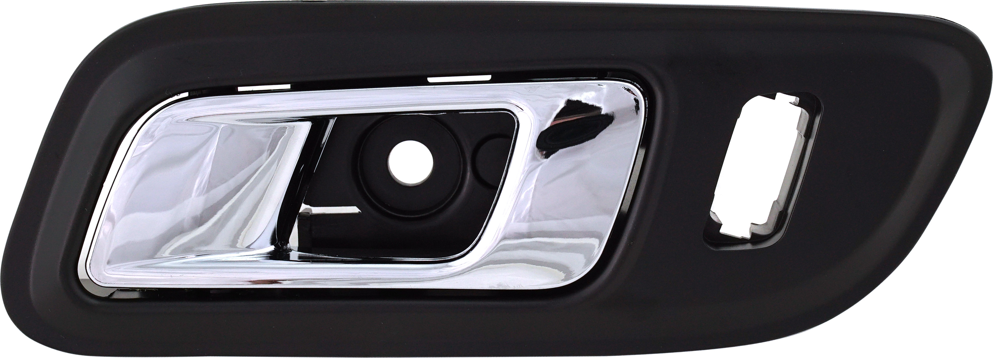 AM TAURUS 13-19 FRONT INTERIOR DOOR HANDLE LH Chrome Black w Hole w o Power Switch SKU REPFD462316 OEM DG1Z5422601AC