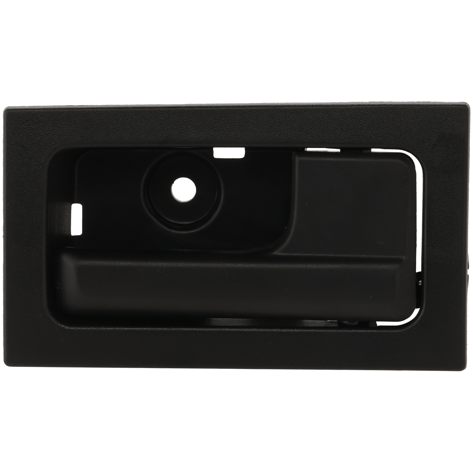 AM F 150-09-14 FRONT INTERIOR DOOR HANDLE RH All Black w Manual Lock Exc. Raptor Model =REAR Crew Cab SKU REPFD462333 OEM 9L3Z1522600AC