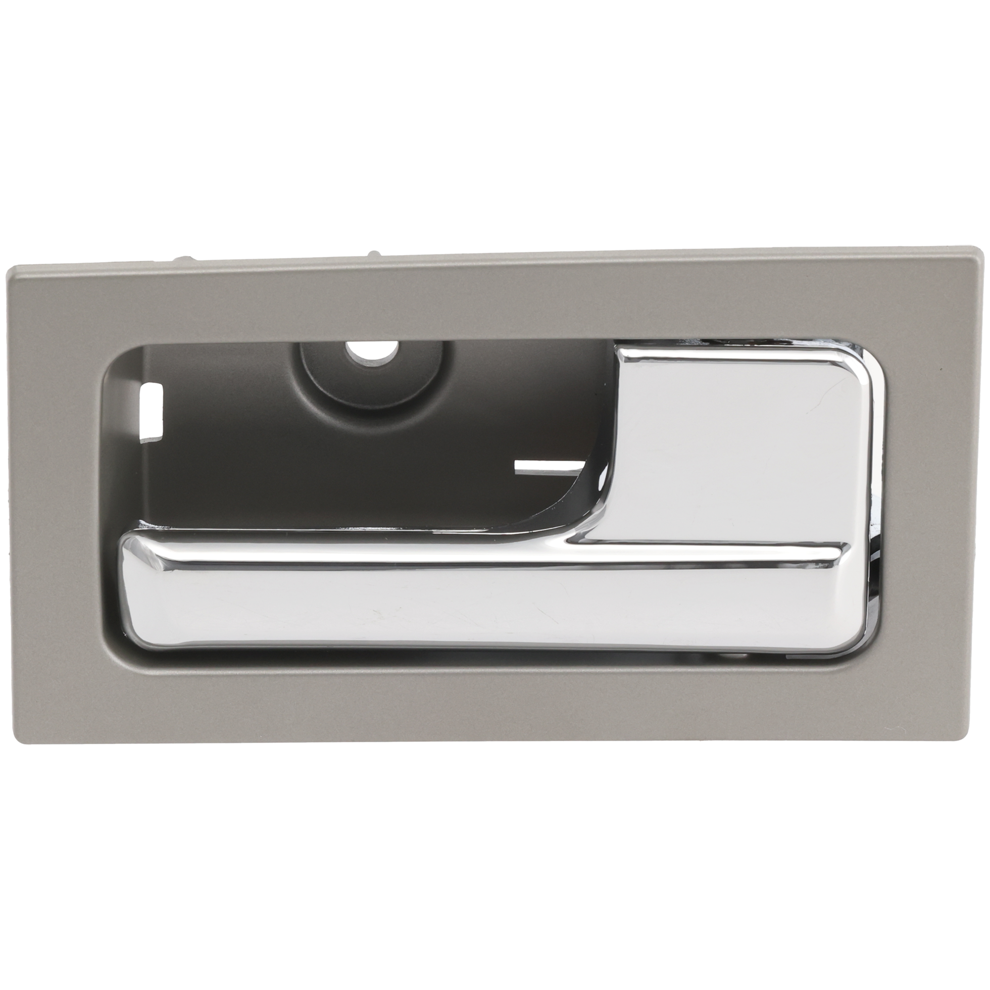 AM F 150-09-14 FRONT INTERIOR DOOR HANDLE RH Chrome Lever+Silver Gray Hsg w Power Lock =REAR Crew Cab SKU REPFD462339 OEM CL3Z1522600EA PFM