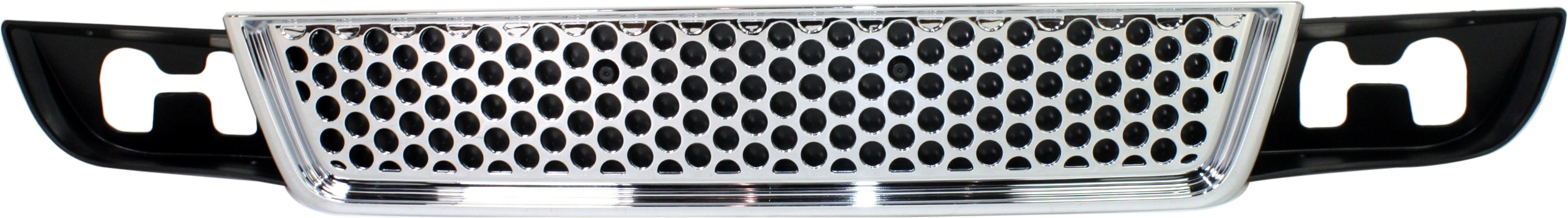 AM YUKON 07-14 FRONT BUMPER GRILLE Black Shell w Chrome Insert Denali Model SKU REPG015302 Partslink GM1036114 OEM 15264513