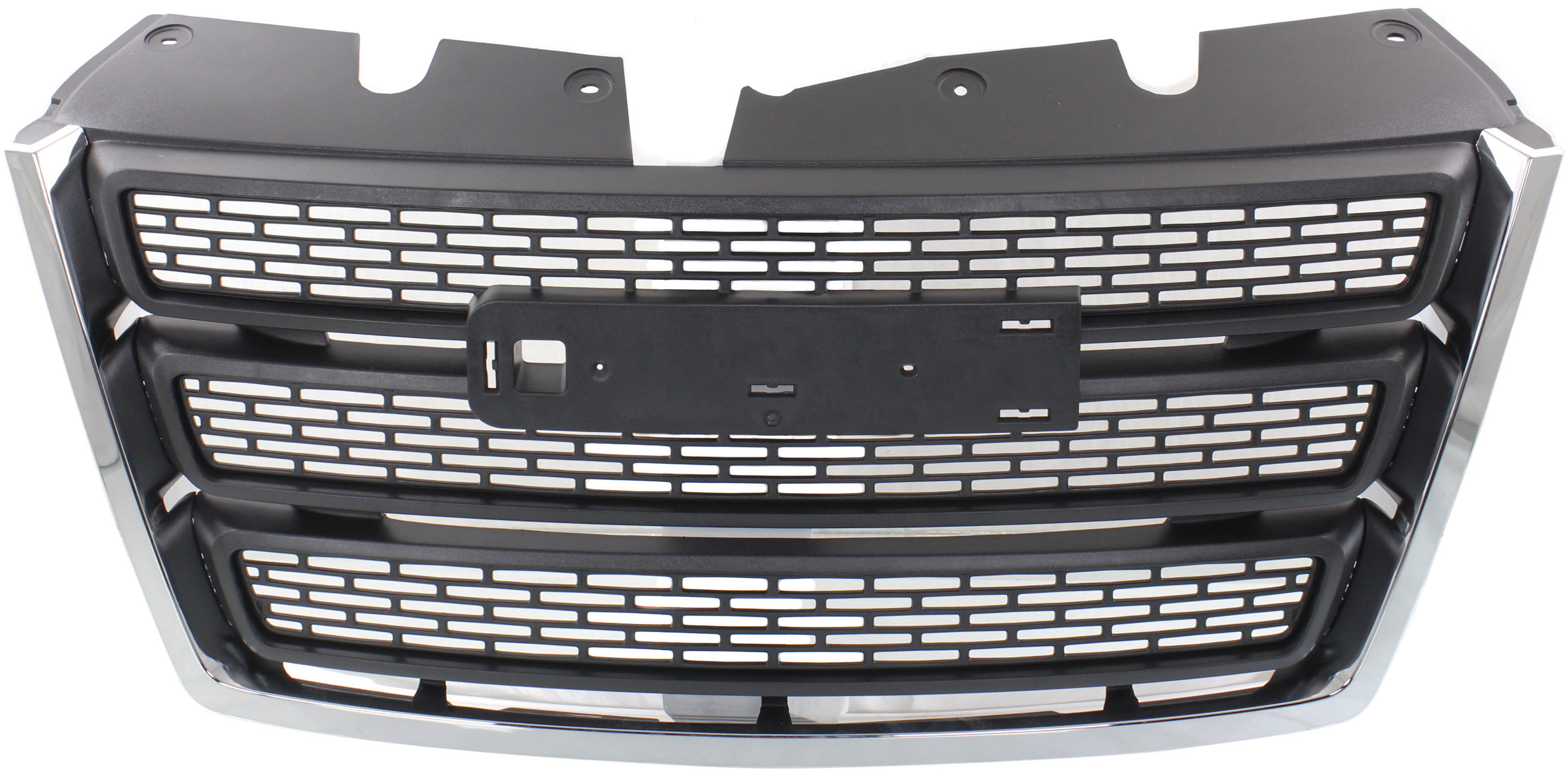 AM TERRAIN 10-15 GRILLE Black Shell and Insert w o Chrome Pkg Exc. Denali Model SKU REPG070121 Partslink GM1200630 OEM 22764303