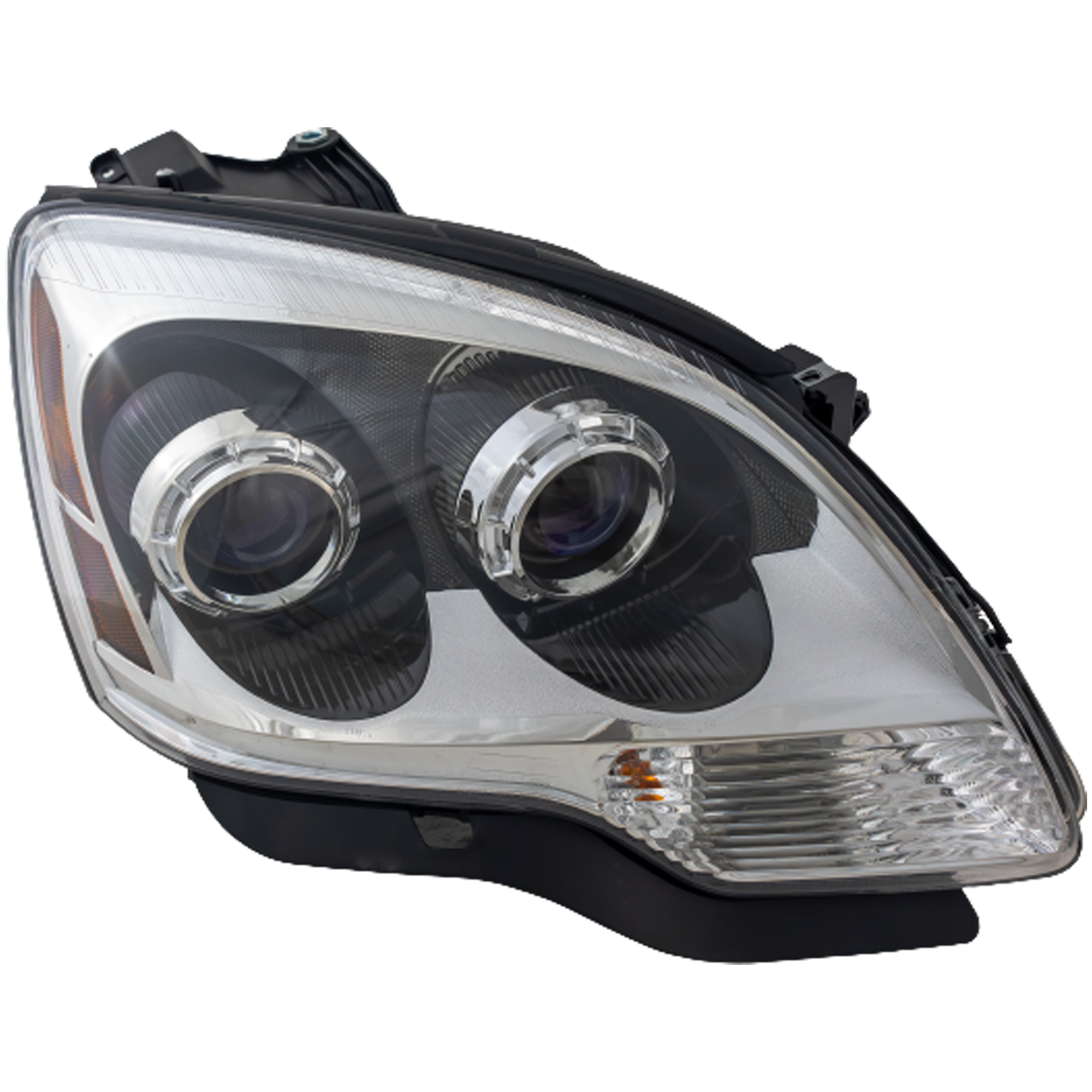 AM ACADIA 07-08 HEAD LAMP RH Assembly Halogen 1st Design Blue Projector Lens SKU REPG100101 Partslink GM2503294 OEM 25826764