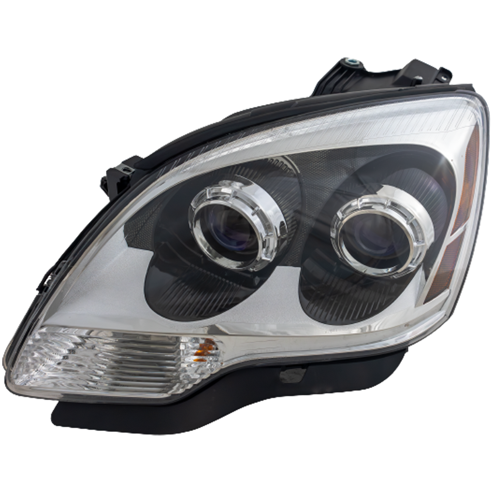 AM ACADIA 07-08 HEAD LAMP LH Assembly Halogen 1st Design Blue Projector Lens SKU REPG100102 Partslink GM2502294 OEM 25826765