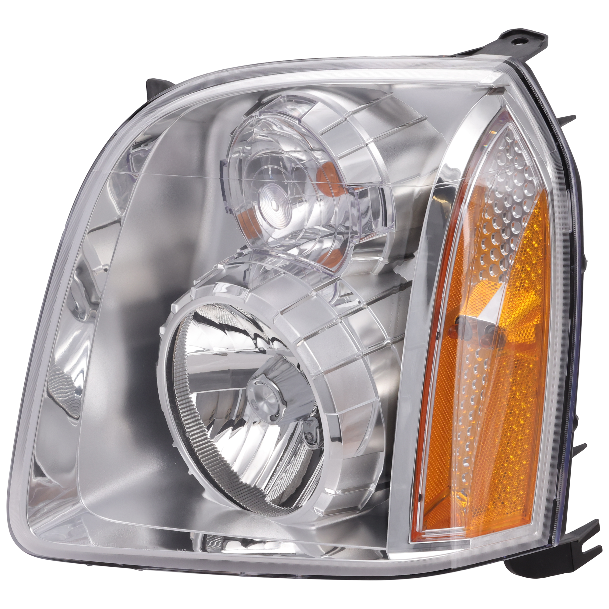 AM YUKON YUKON XL 1500-07-14 HEAD LAMP LH Assembly Halogen Denali Model CAPA SKU REPG100104Q Partslink GM2502318C OEM 20969896