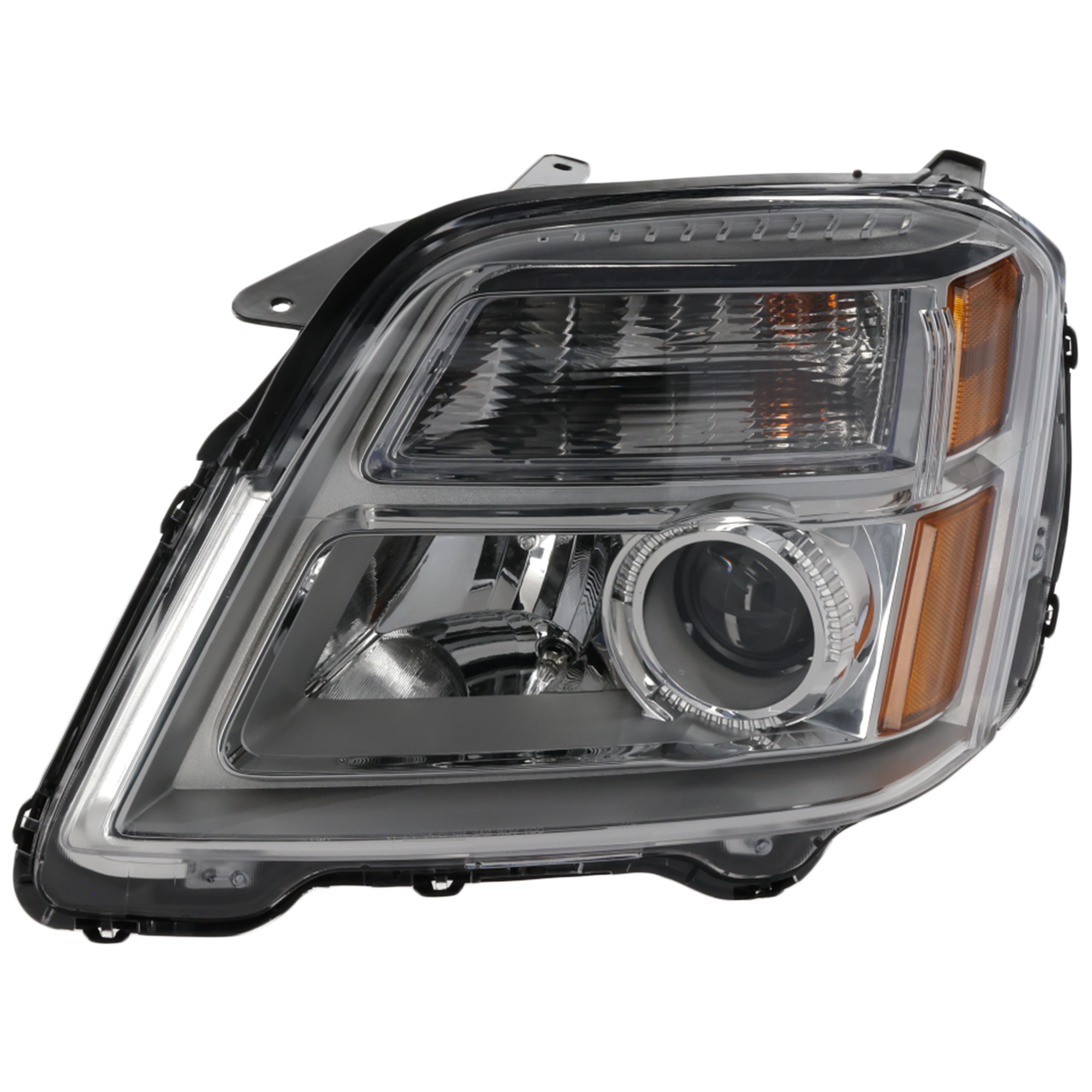AM TERRAIN 10-15 HEAD LAMP LH Assembly Halogen Excludes Denali Model CAPA SKU REPG100112Q Partslink GM2502350C OEM 84791974