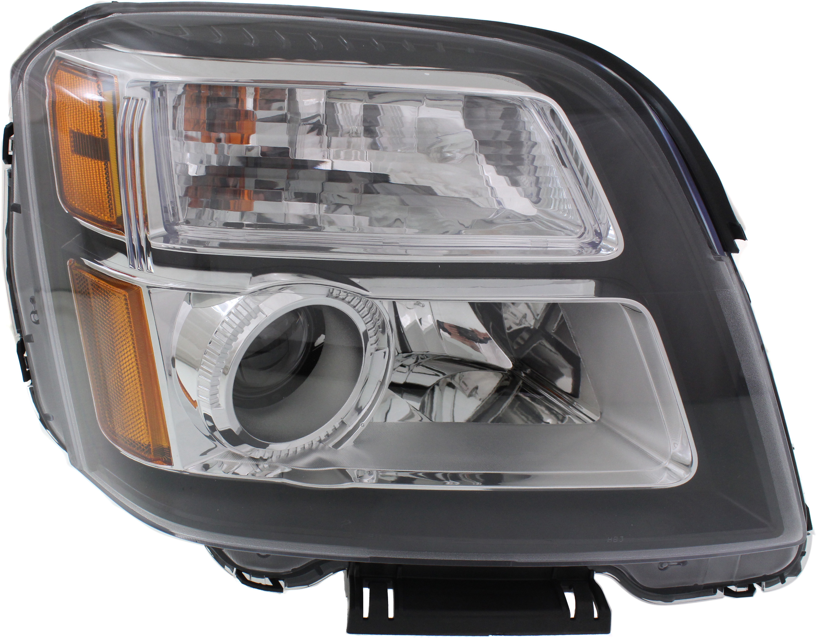 AM TERRAIN 13-15 HEAD LAMP RH Assembly Halogen Denali Model CAPA SKU REPG100113Q Partslink GM2503381C OEM 23319182