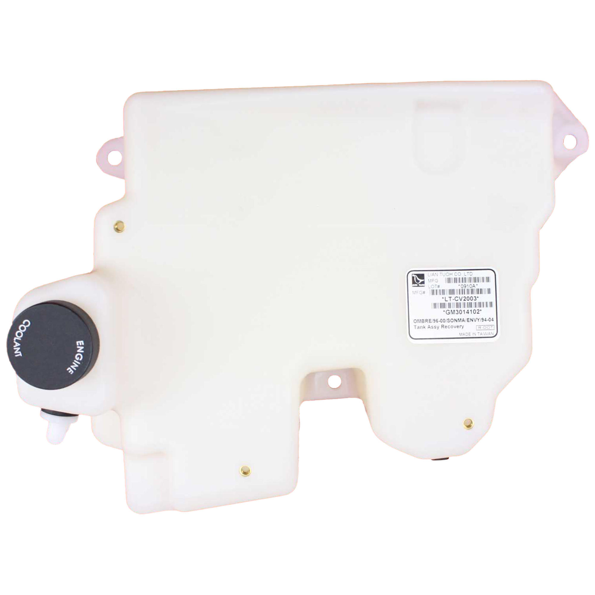 AM SONOMA 94-04 JIMMY 95-05 COOLANT RESERVOIR w Cap Assembly SKU REPG161301 Partslink GM3014102 OEM 15075570