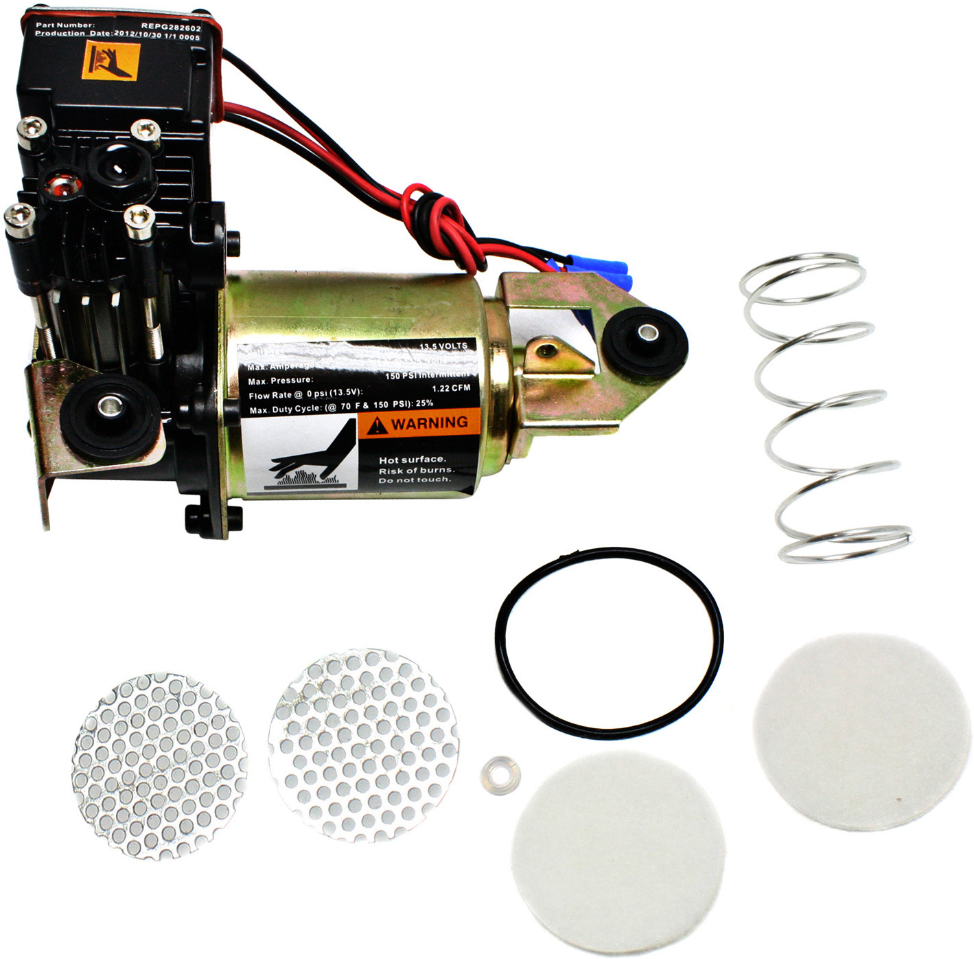 AM YUKON 00-14 ESCALADE 02-14 AIR SUSPENSION COMPRESSOR SKU REPG282602