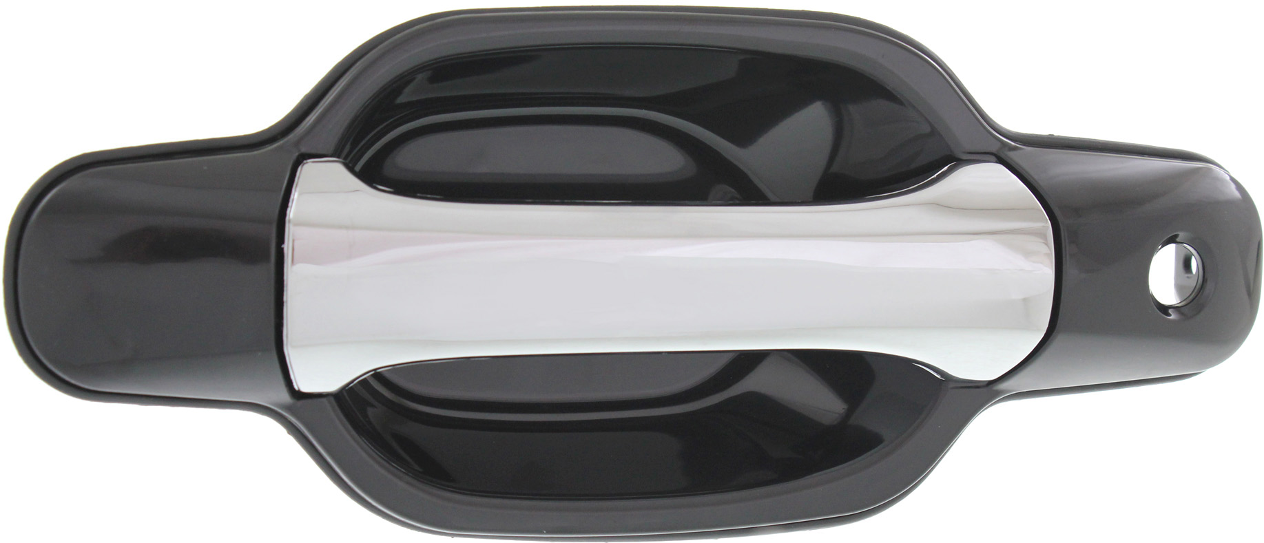 AM CANYON COLORADO 04-12 FRONT EXTERIOR DOOR HANDLE RH Chrome Smooth Blk Hsg. w Keyhole Plastic SKU REPG462127 OEM 8972985350