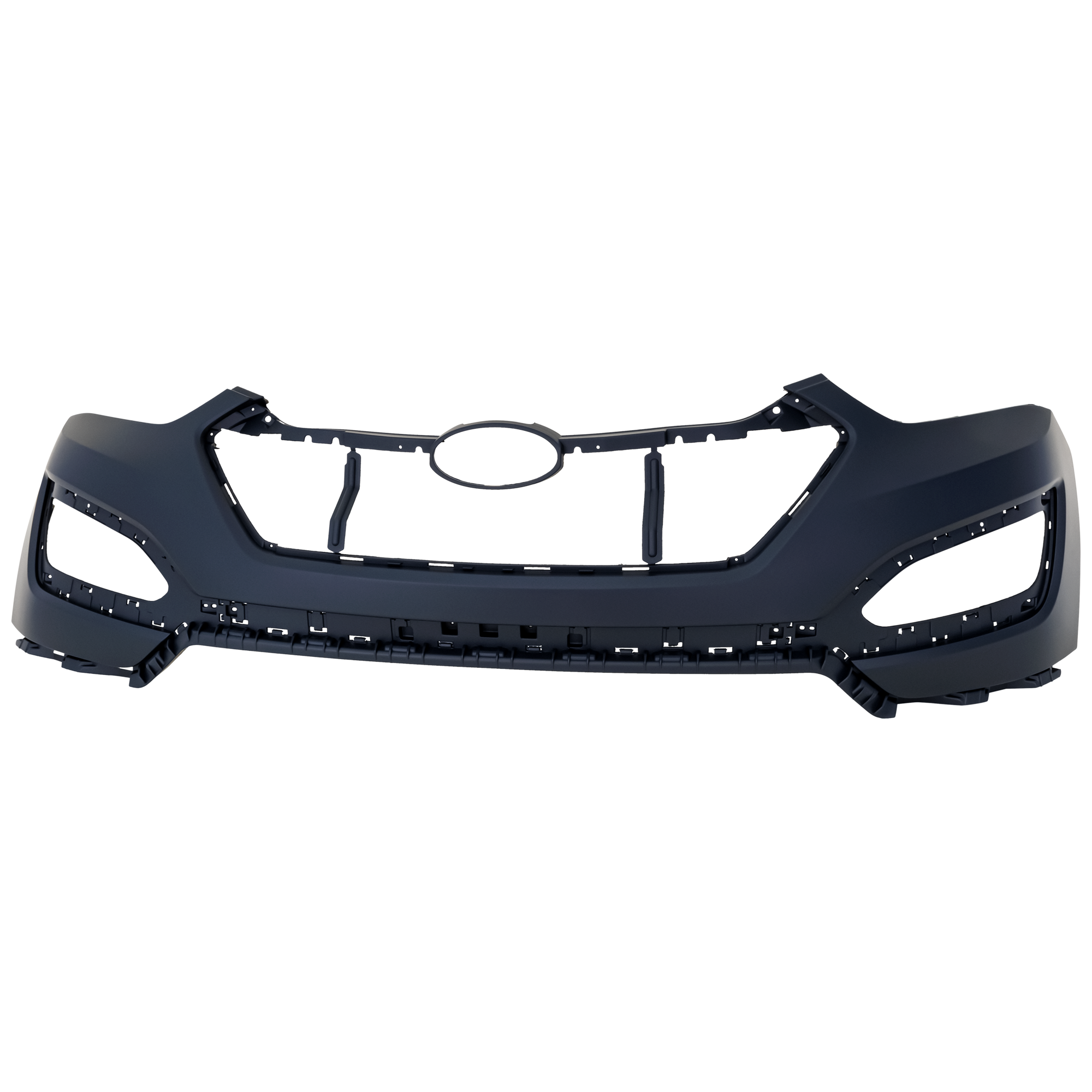 AM SANTA FE SPORT 13-16 FRONT BUMPER COVER Upper Primed CAPA SKU REPH010321PQ Partslink HY1014100C OEM 865114Z000
