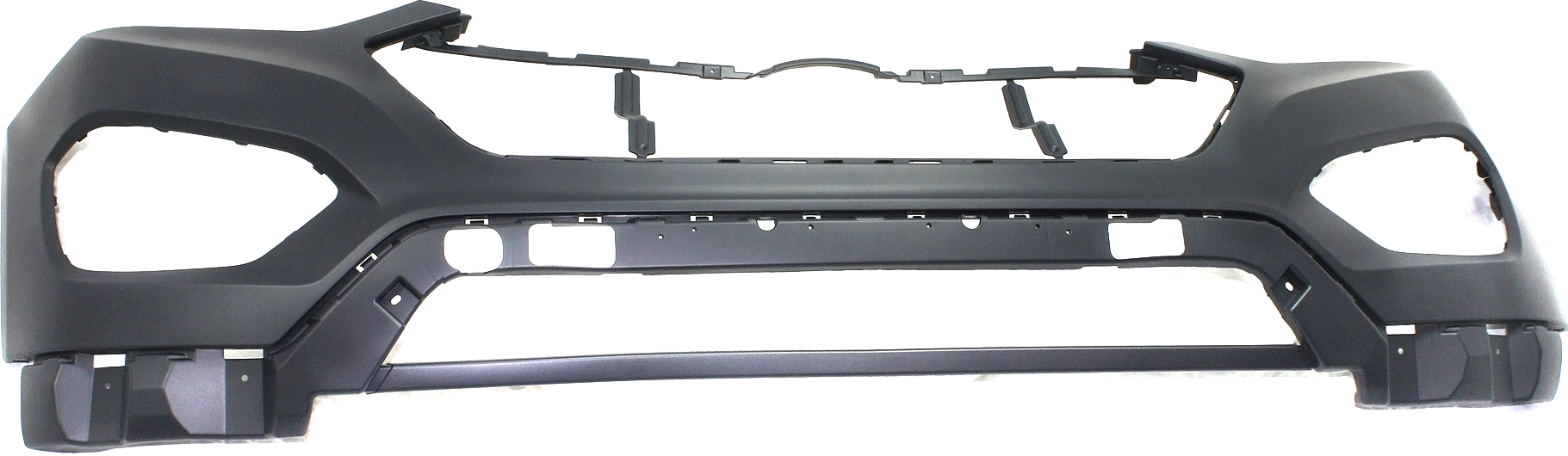 AM SANTA FE 13-16 FRONT BUMPER COVER Upper Primed CAPA SKU REPH010376PQ Partslink HY1000199C OEM 86511B8000