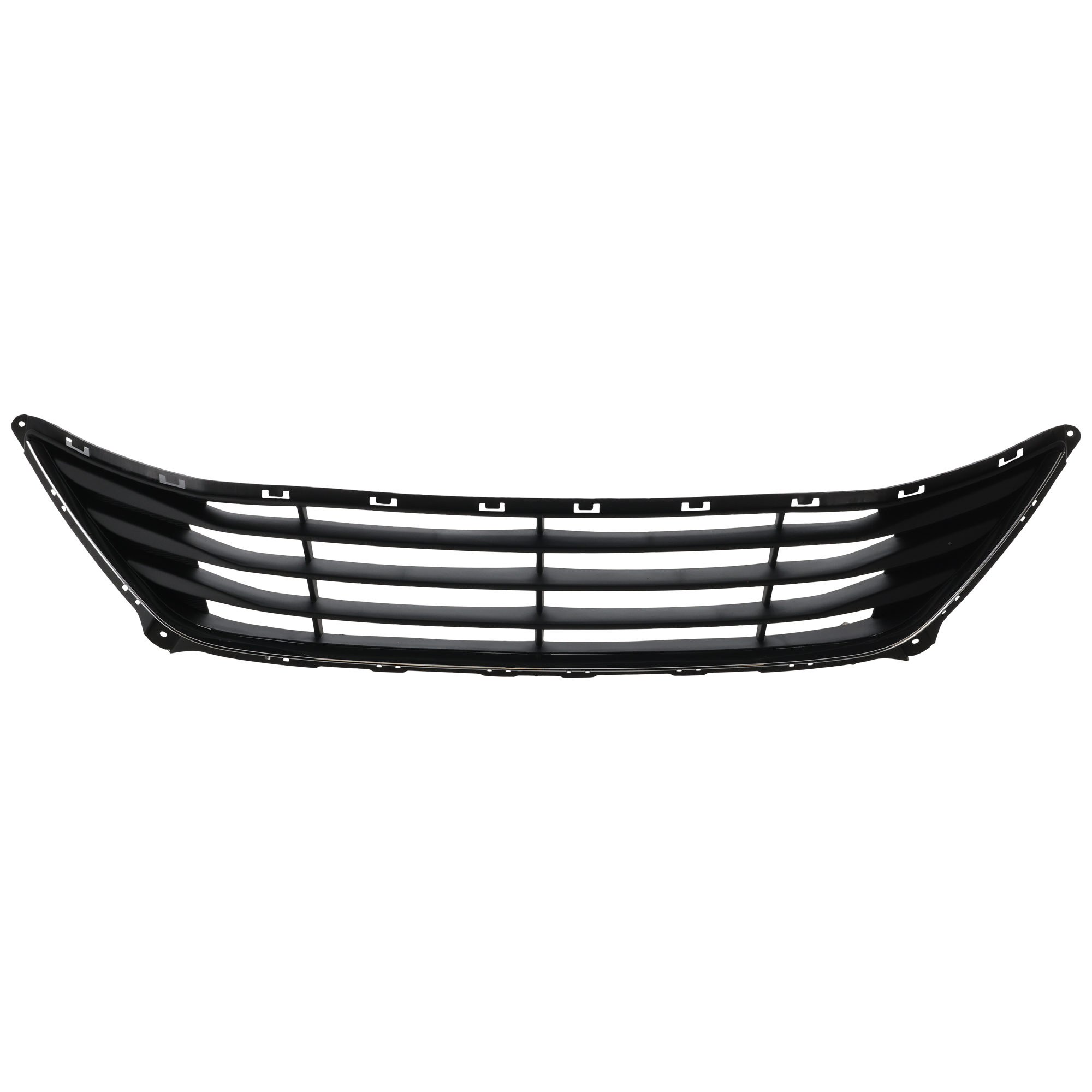 AM ELANTRA 14-16 FRONT BUMPER GRILLE Textured Black w Chrome Insert Sedan Korea Built Vehicle SKU REPH015326 Partslink HY1036120 OEM 865603X700
