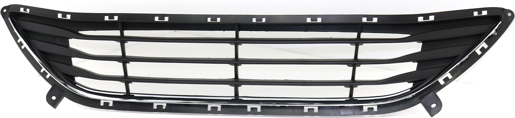 AM ELANTRA 11-13 FRONT BUMPER GRILLE Textured Black w Chrome Insert Sedan Korea Built Vehicle SKU REPH015332 Partslink HY1036123 OEM 865603X000