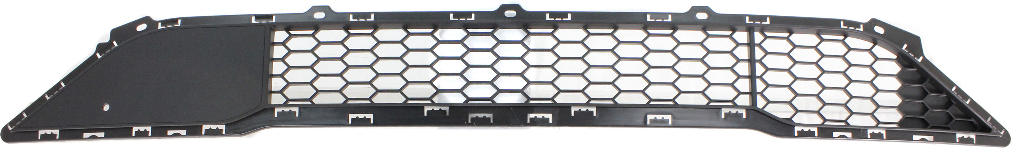AM TUCSON 16-18 FRONT BUMPER GRILLE Textured w Pedestrian Recognition w Skid Plate SKU REPH015334 Partslink HY1036131 OEM 86561D3200
