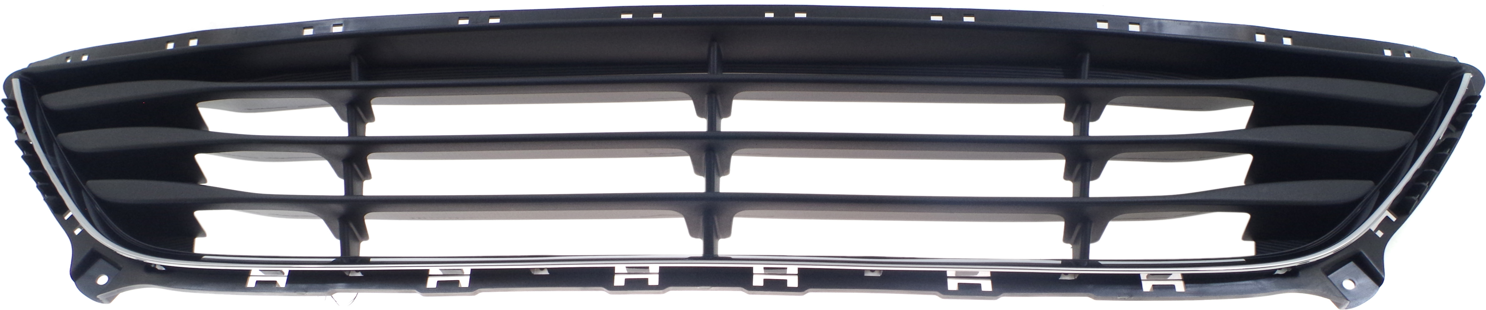 AM ELANTRA 14-16 FRONT BUMPER GRILLE Textured Black w Chrome Insert Sedan USA Built Vehicle SKU REPH015338 Partslink HY1036129 OEM 865603Y500