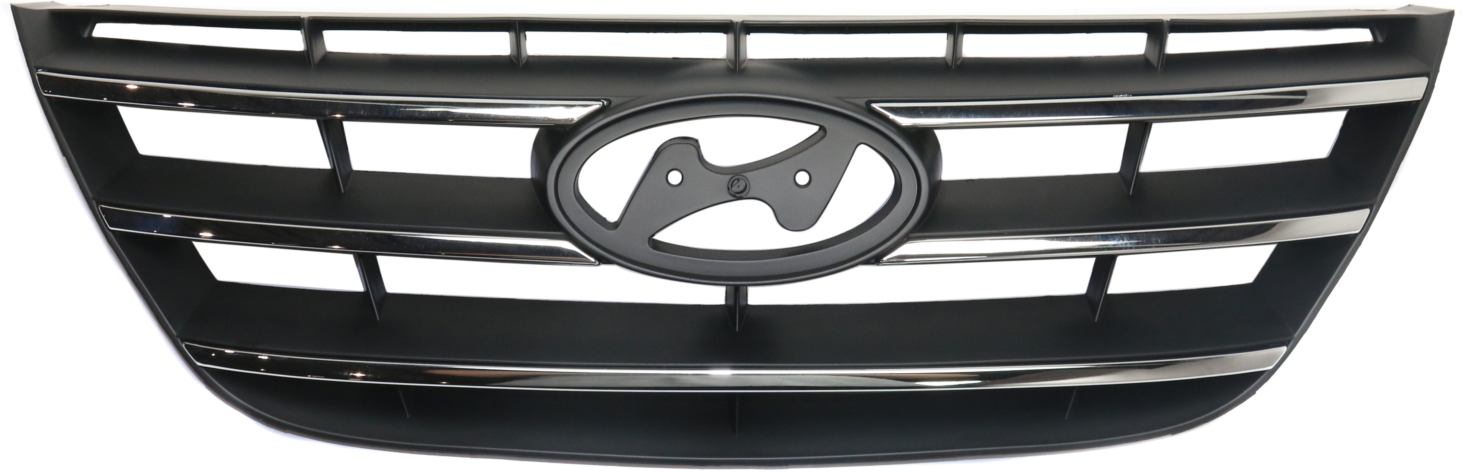 AM SONATA 09-10 GRILLE Chrome Shell and Insert Painted Black CAPA SKU REPH070103Q Partslink HY1200152C OEM 863503K600