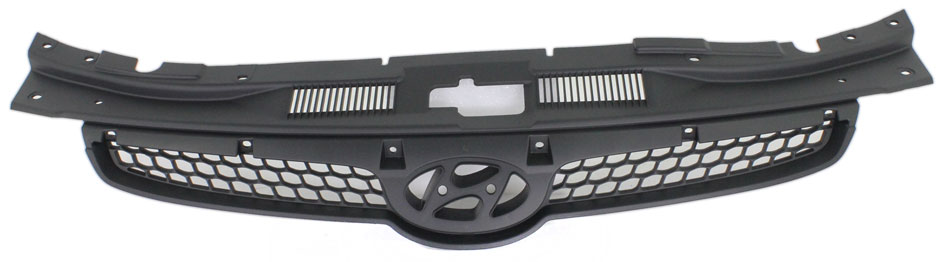 AM ELANTRA 09-12 GRILLE Painted Black Shell and Insert Touring Models SKU REPH070106 Partslink HY1200153 OEM 863512L000