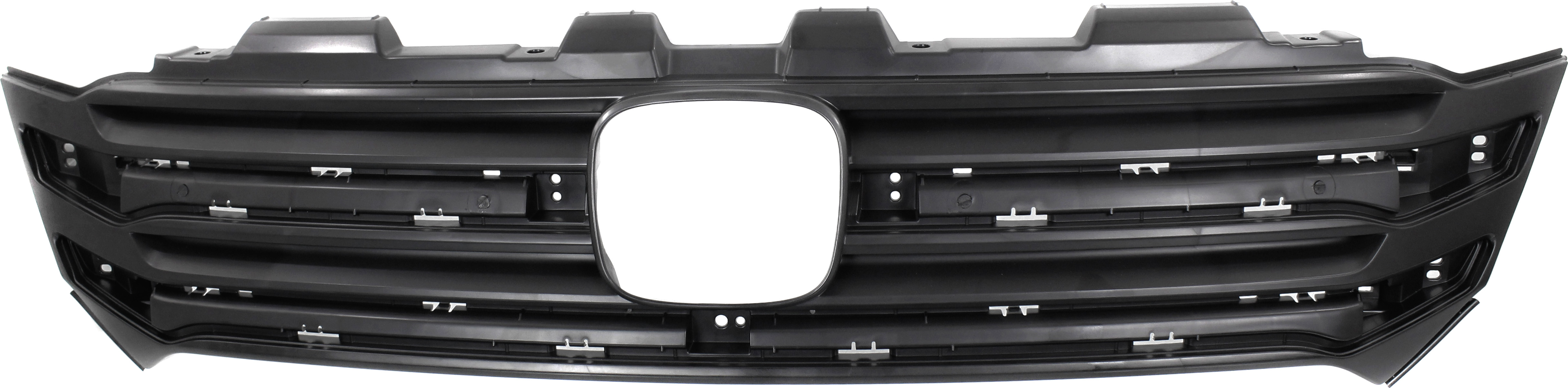 AM PILOT 16-18 GRILLE Textured Black Shell and Insert w o Radar Cruise Control EX EX L LX Models CAPA SKU REPH070136Q Partslink HO1200227C OEM 71121TG7A01