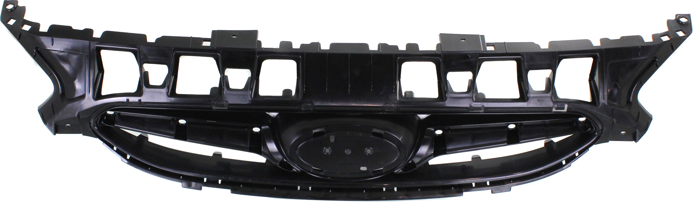 AM ACCENT 12-13 GRILLE Textured Black Shell and Insert CAPA SKU REPH070155Q Partslink HY1200161C HY1200177C OEM 863511R000-863511R100