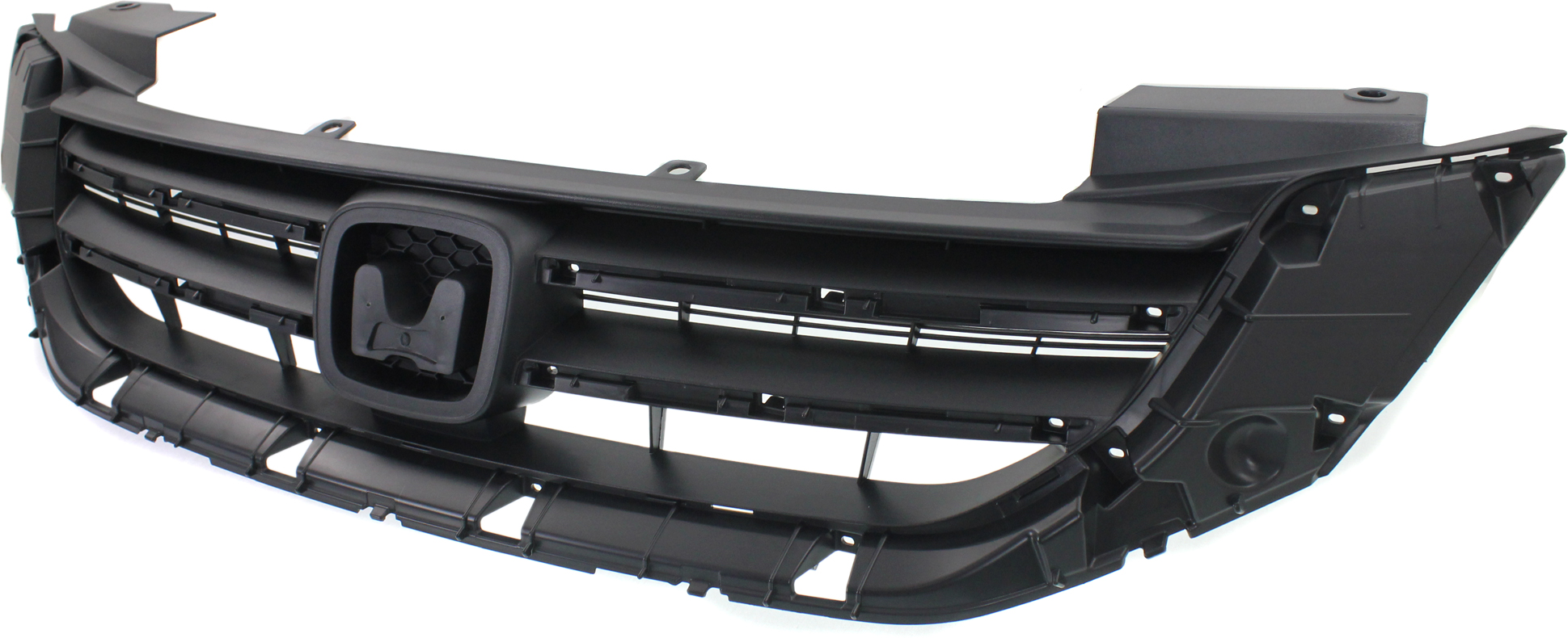 AM ACCORD 13-15 GRILLE Textured Gray Shell and Insert 4 Cyl Exc. Hybrid Model Sedan USA Built Vehicle CAPA SKU REPH070167Q Partslink HO1200214C OEM 71121T2FA01