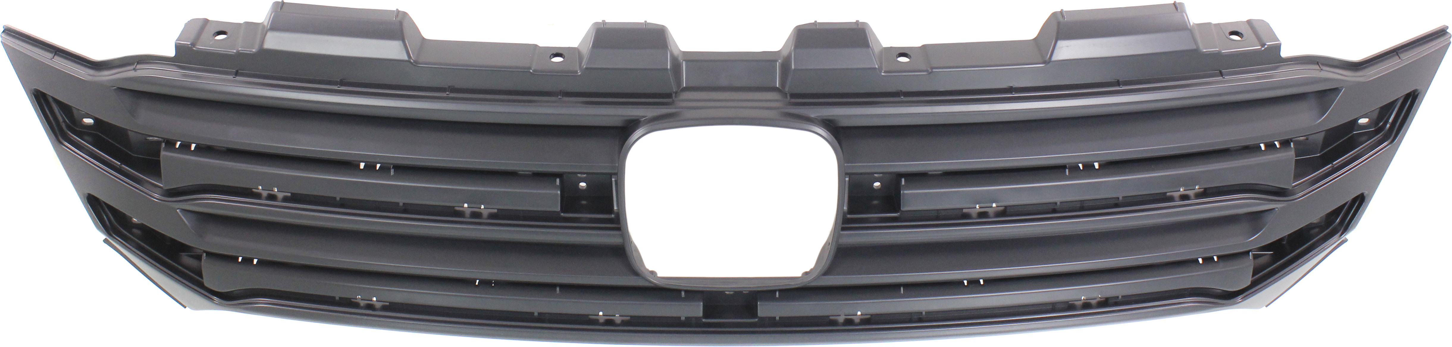 AM PILOT 16-18 GRILLE Textured Gloss Black w Radar Cruise Control Elite Touring Models SKU REPH070190 Partslink HO1200228 OEM 71121TG7A11