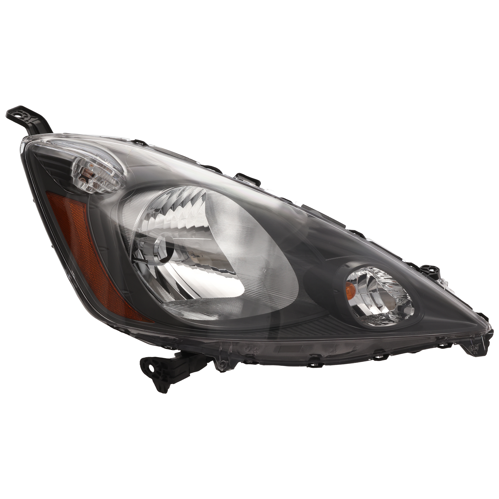 AM FIT 09-14 HEAD LAMP RH Assembly Halogen Dark Gray Interior Base DX LX Models SKU REPH100111 Partslink HO2503138 OEM 33100TK6A01