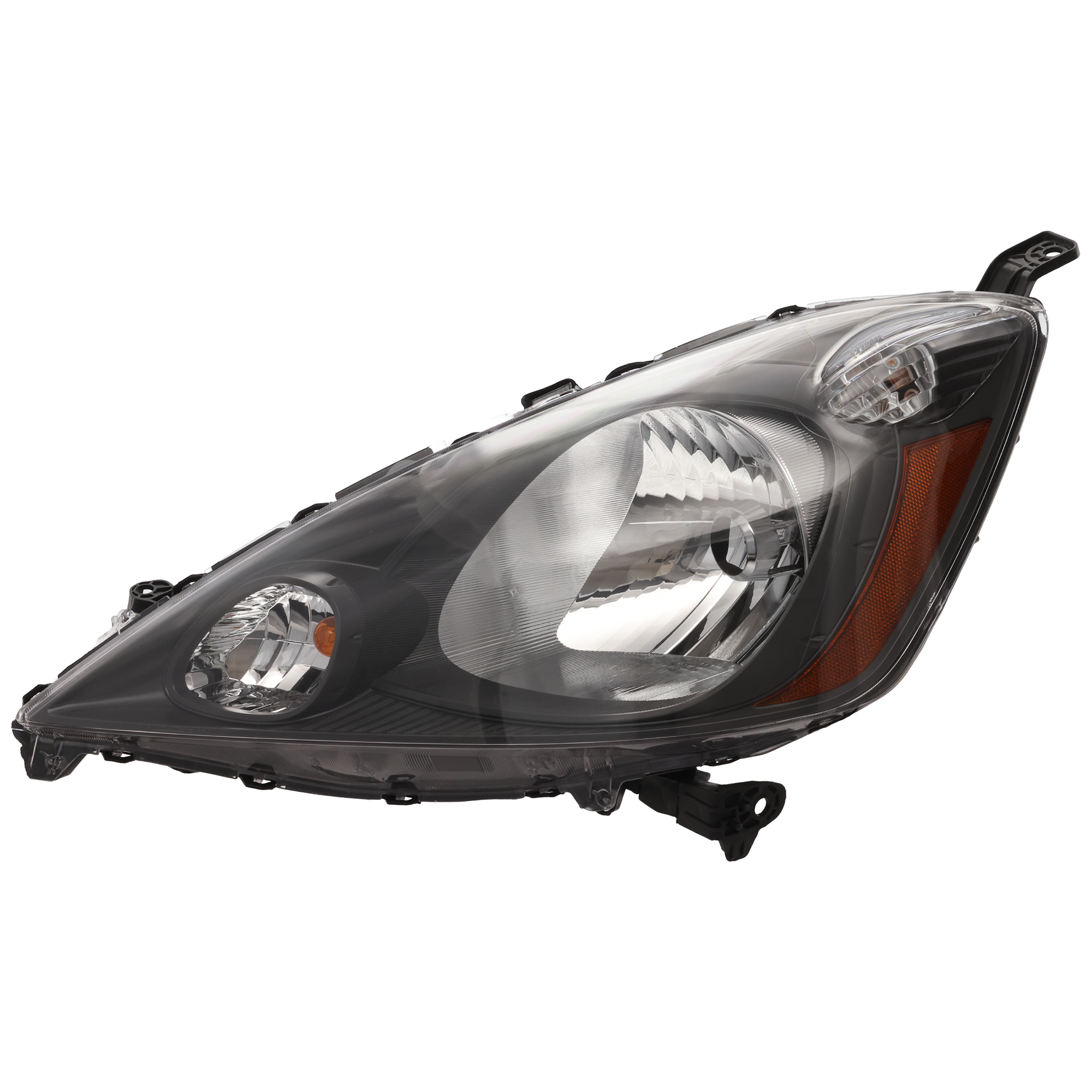 AM FIT 09-14 HEAD LAMP LH Assembly Halogen Dark Gray Interior Base DX LX Models CAPA SKU REPH100112Q Partslink HO2502138C OEM 33150TK6A01