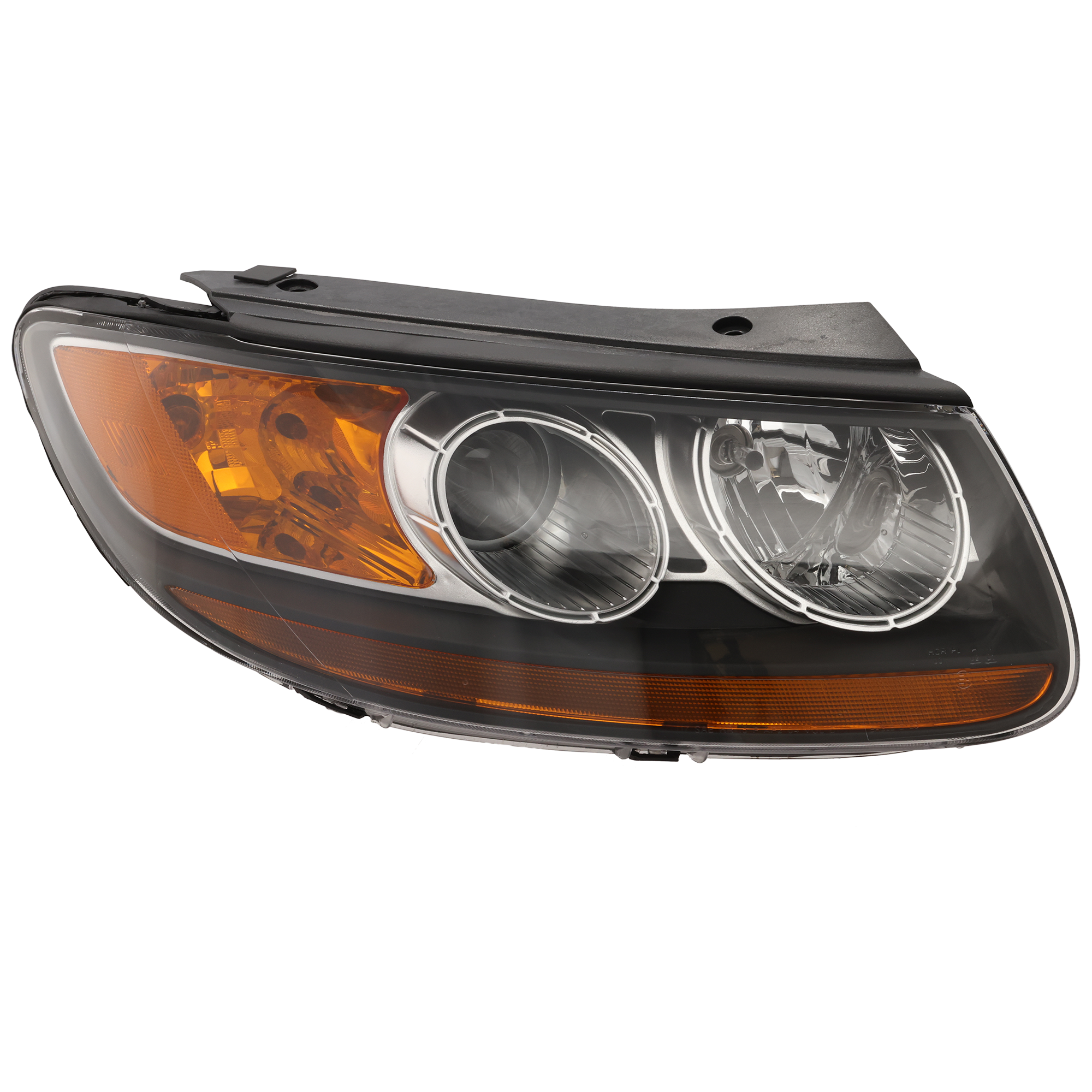 AM SANTA FE 07-08 HEAD LAMP RH Assembly Halogen w 2 Plug In Connector To 7-11-07 SKU REPH100119 Partslink HY2503139 OEM 921020W050