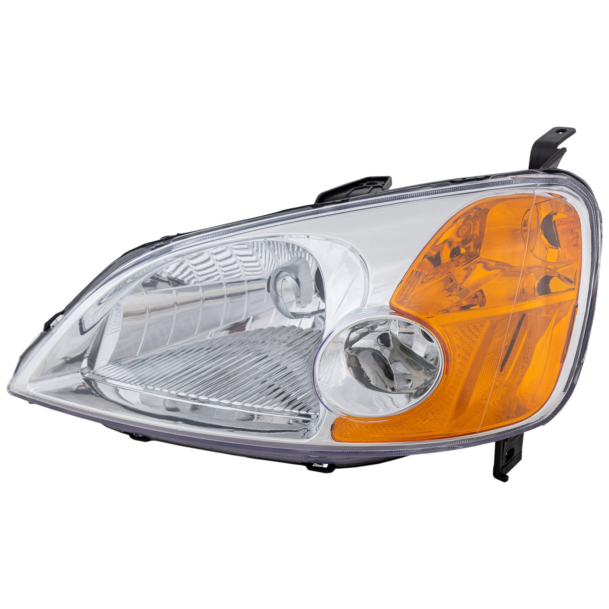AM CIVIC 01-03 HEAD LAMP LH Lens and Housing Halogen Sedan CAPA SKU REPH100130Q Partslink HO2502116C OEM 33151S5AA01