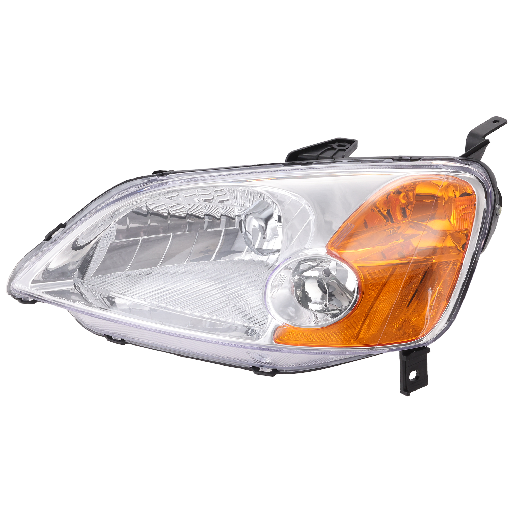 AM CIVIC 01-03 HEAD LAMP LH Lens and Housing Halogen Sedan SKU REPH100130 Partslink HO2502116 OEM 33151S5AA01