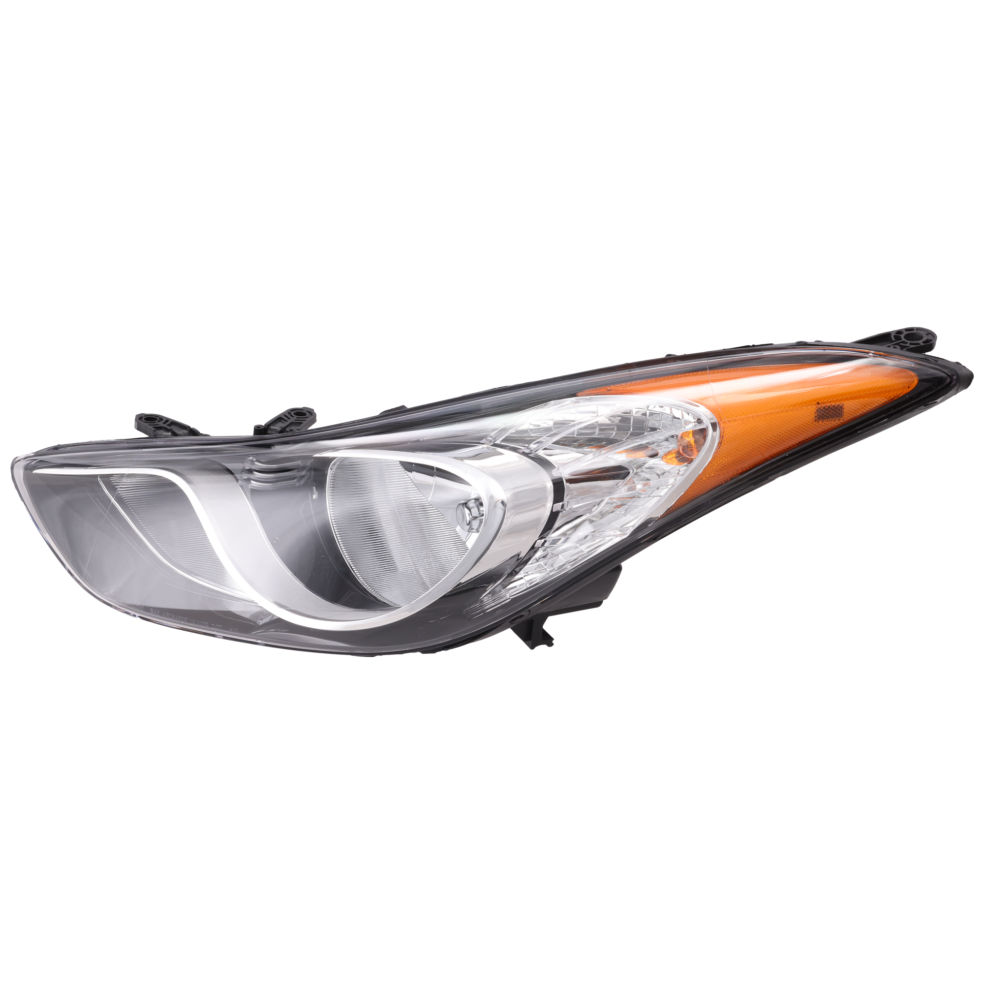 AM ELANTRA 11-13 HEAD LAMP LH Assembly Halogen Sedan USA Built Vehicle CAPA SKU REPH100184Q Partslink HY2502161C OEM 921013Y000