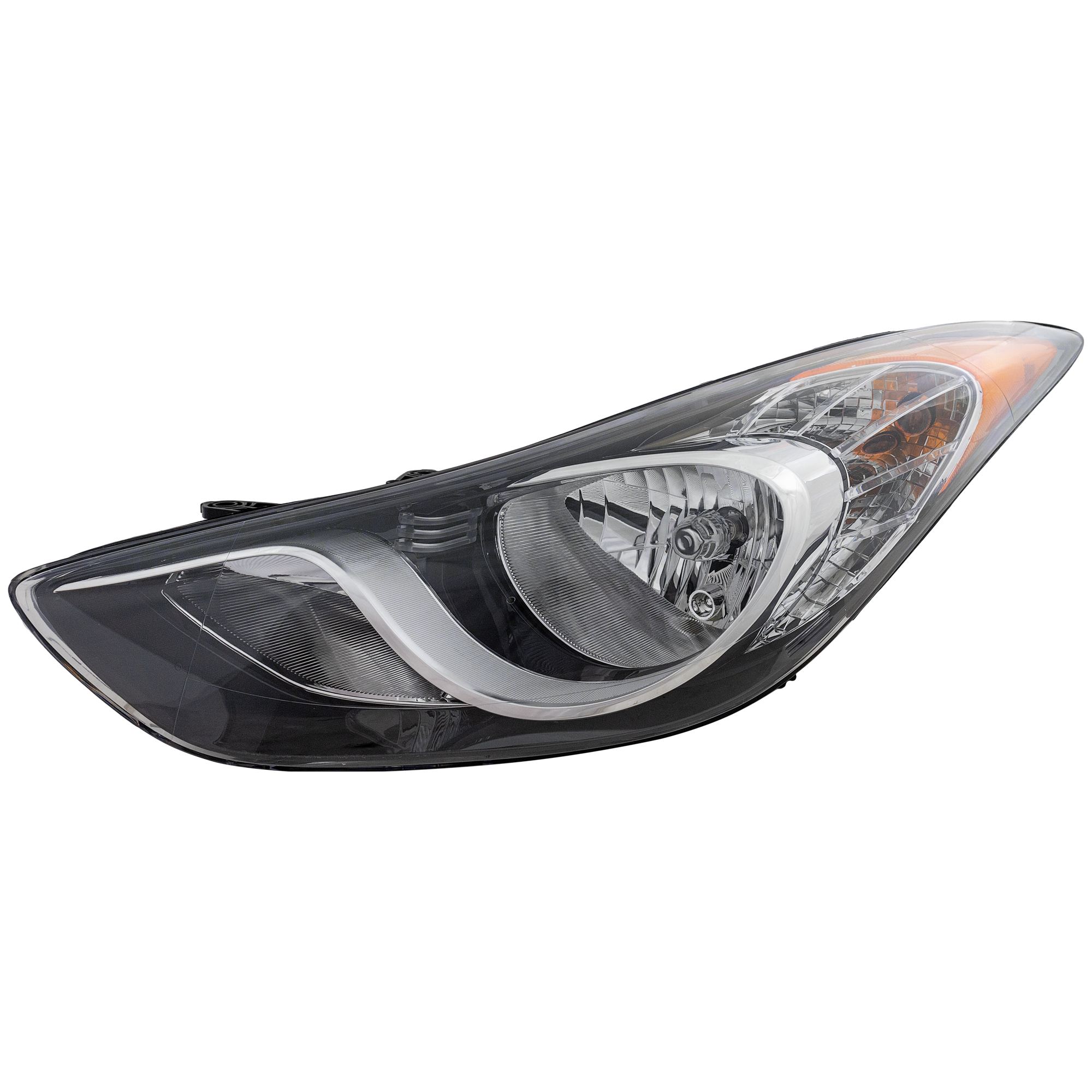 AM ELANTRA 11-13 HEAD LAMP LH Assembly Halogen Sedan USA Built Vehicle SKU REPH100184 Partslink HY2502161 OEM 921013Y000