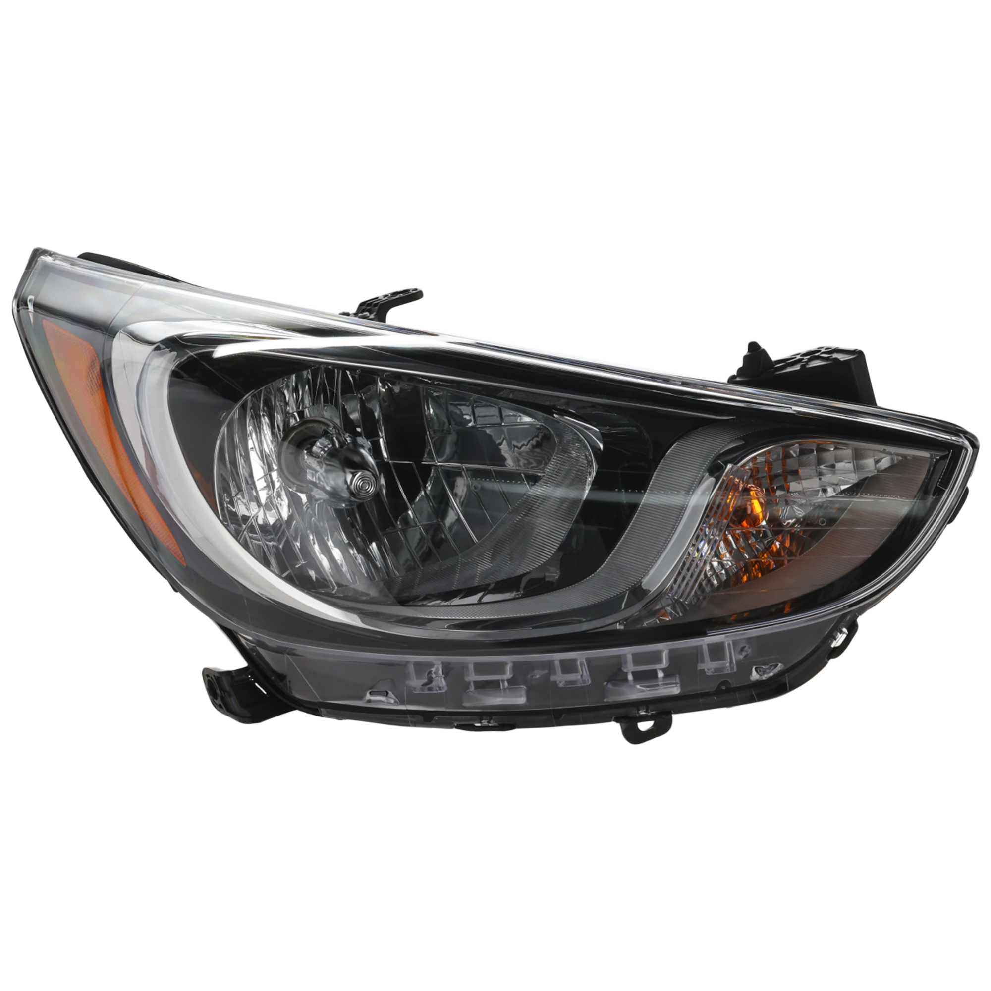 AM ACCENT 12-14 HEAD LAMP RH Assembly Halogen Standard Type Hatchback Sedan SKU REPH100309 Partslink HY2503163 OEM 921021R010