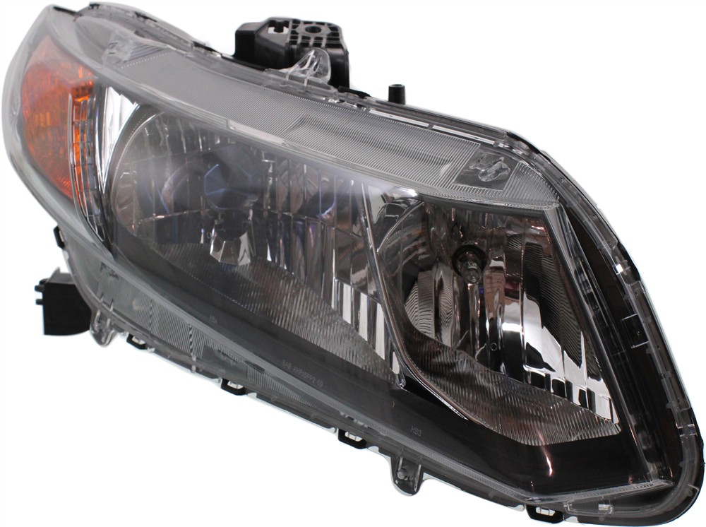 AM CIVIC 12-12 HEAD LAMP RH Assembly Halogen Hybrid Model SKU REPH100313 Partslink HO2503145 OEM 33100TR2A01