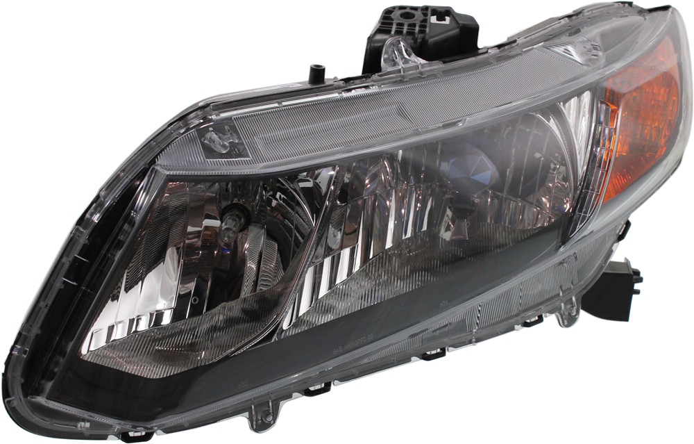 AM CIVIC 12-12 HEAD LAMP LH Assembly Halogen Hybrid Model SKU REPH100314 Partslink HO2502145 OEM 33150TR2A01